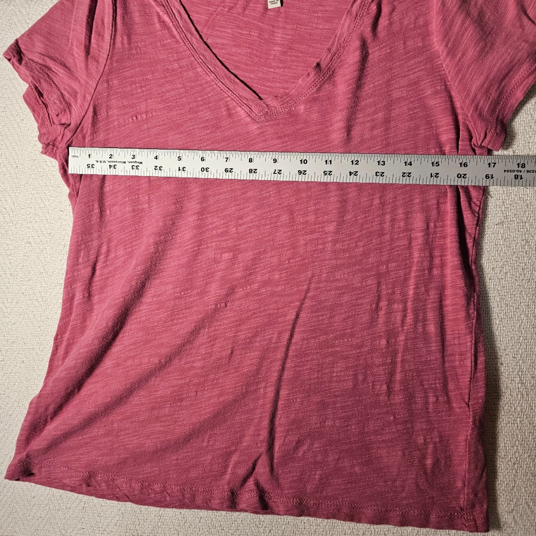 Vintage Liverpool T Shirt Women M Pink Rose Knit Cotton Modal Off Shoulder Slub Cap Sleeve Casual Basic Size M / US 6-8 / IT 42-44 - 5 Thumbnail