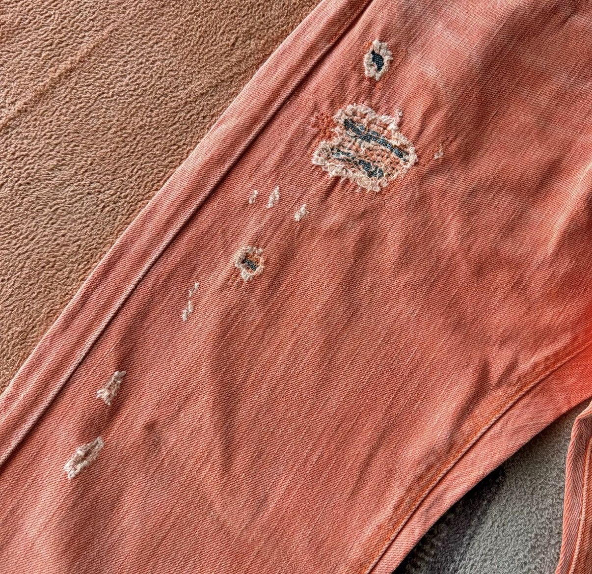 Denim & Supply Ralph Lauren Denim Supply Ralph Lauren Pink Distressed Jeans K22 Size US 31 - 4 Thumbnail