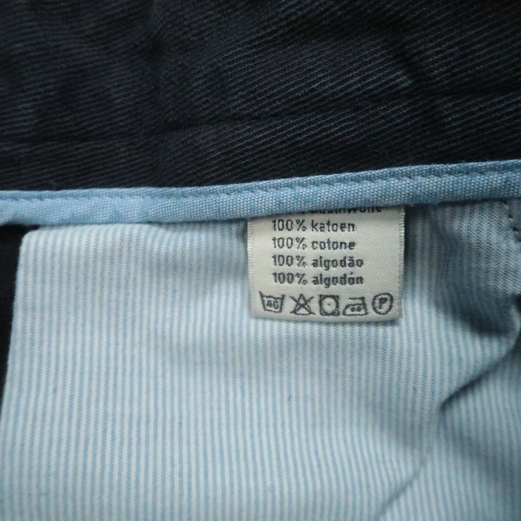 Lacoste Vintage Lacoste Men's Pants 30x32 Blue Cotton Regular Fit Flat Front Straight Trousers Size US 30 / EU 46 - 6 Thumbnail