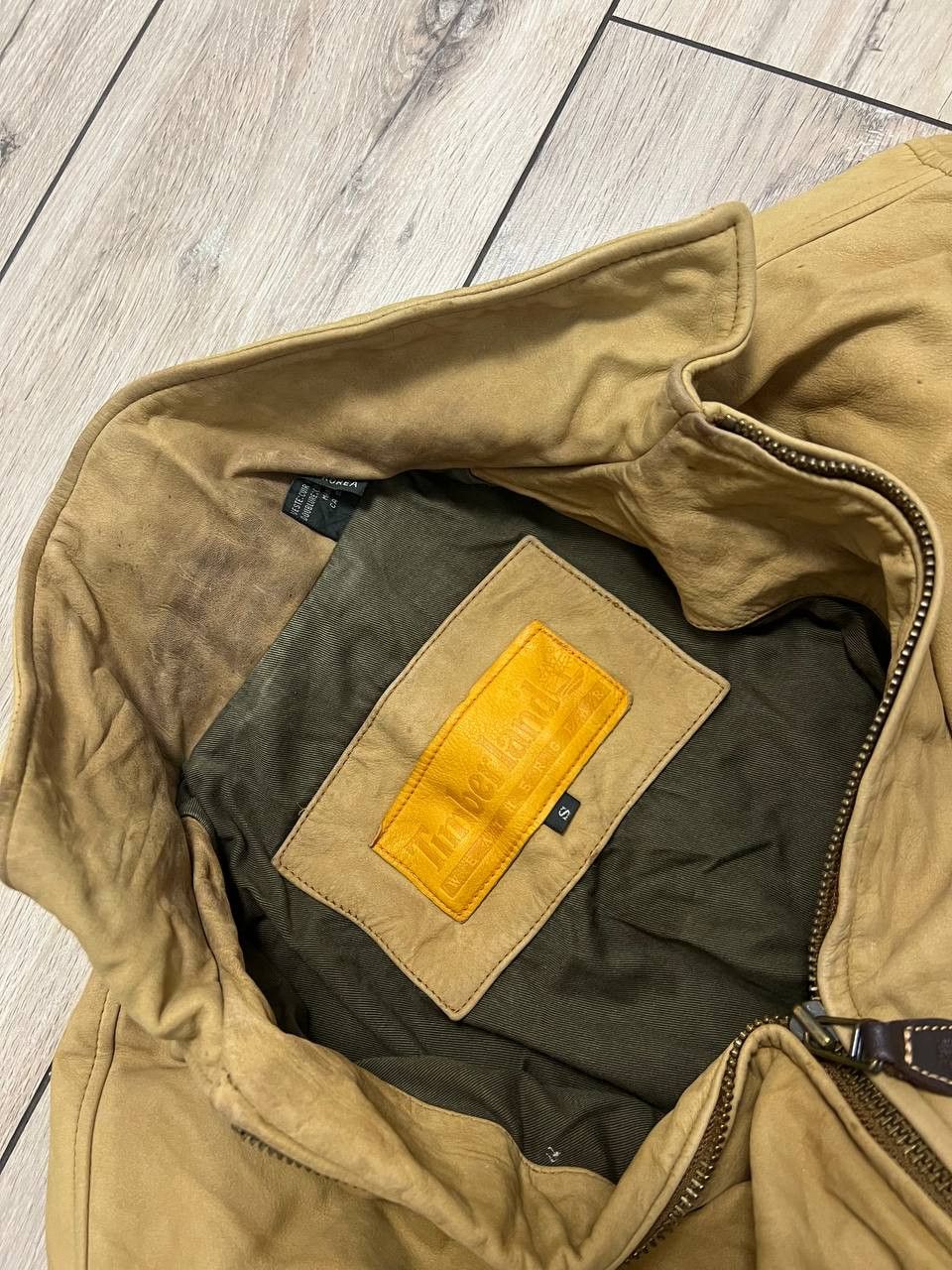 Timberland Timberland Leather Jacket Bomber Korea Made Size US S / EU 44-46 / 1 - 8 Thumbnail