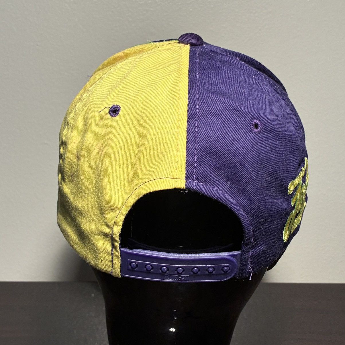 NASCAR Camel Joe nascar neon yellow and purple snap back hat Size ONE SIZE - 4 Thumbnail