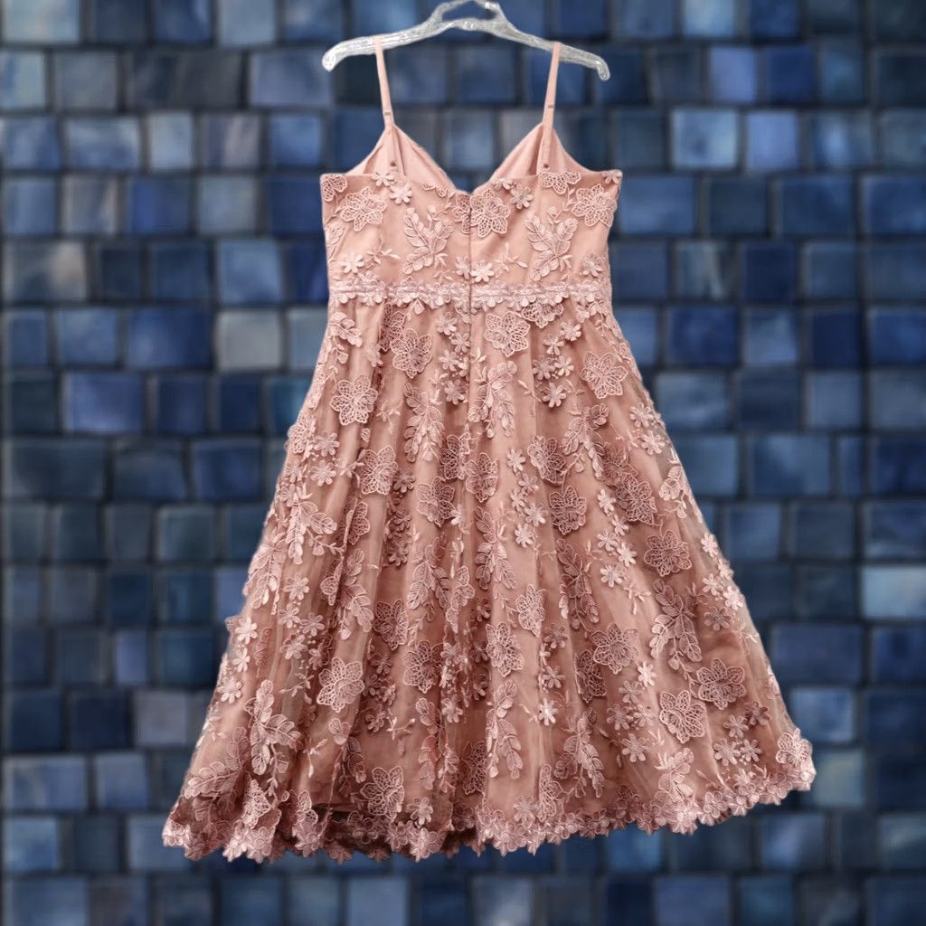 pink floral bridesmaid dresses Flowy A-Line V-Neck Tulle Pool Party All White while the floral ruffle HILDA size:Shoe Size: 6-9