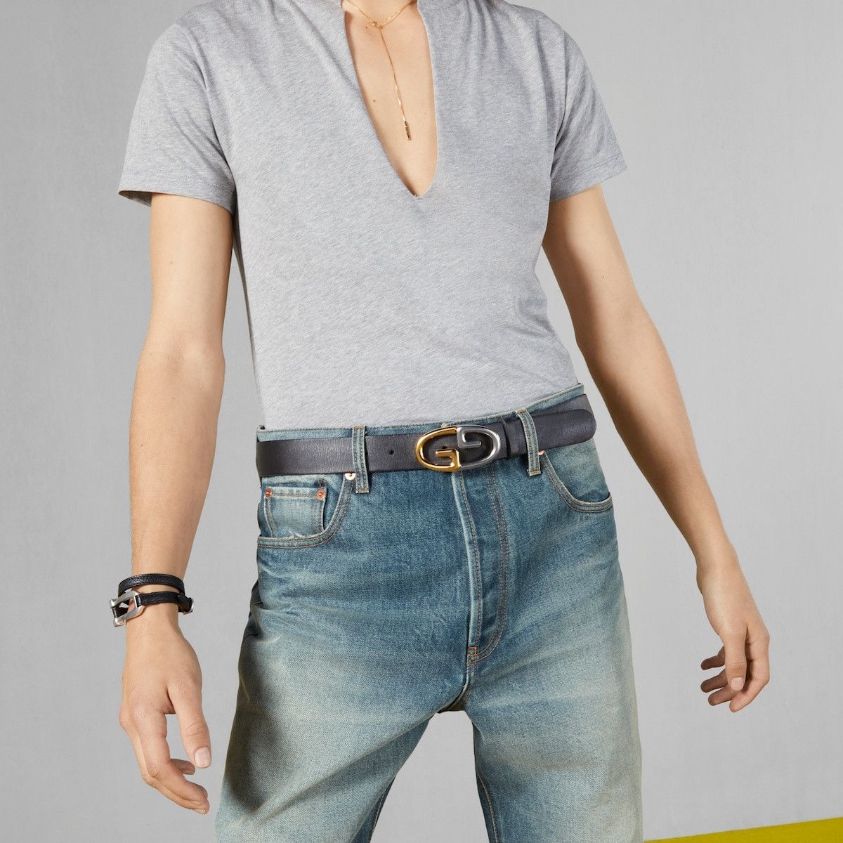 Gucci o1mt1gz0325 Size: 105 / Belt With Two-Toned Metal Buckle Size 40 - 3 Thumbnail