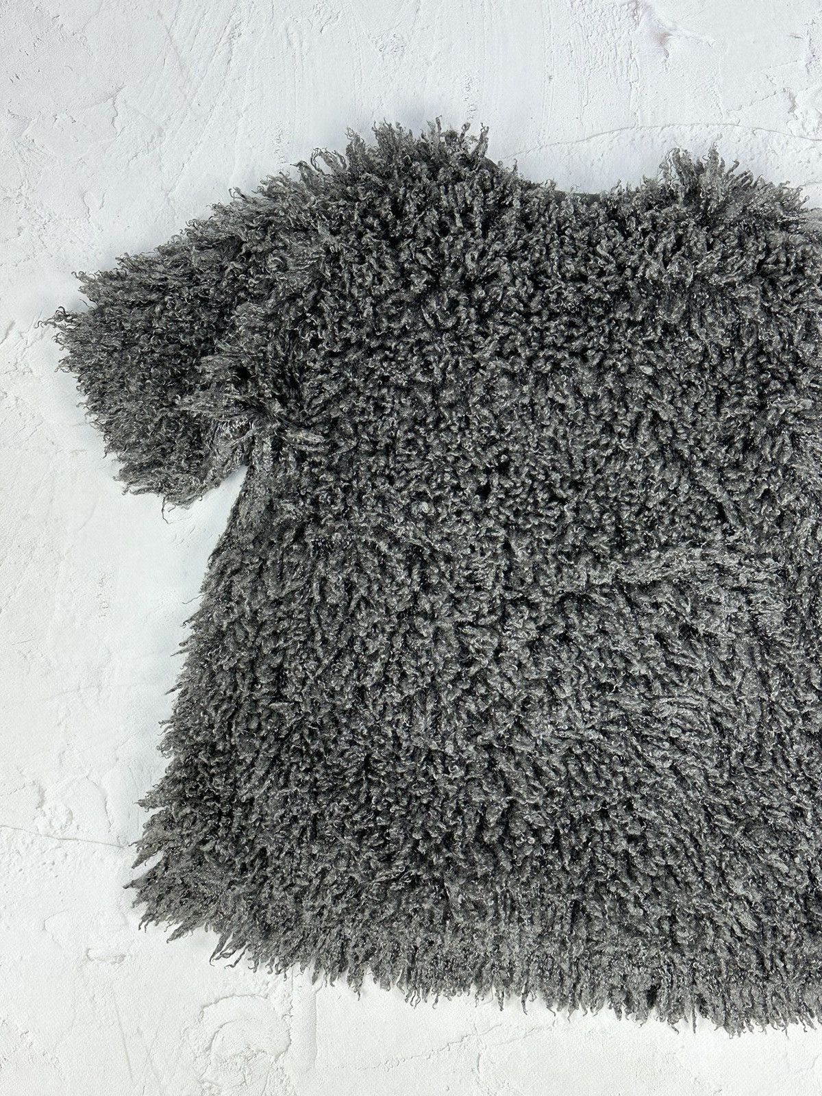 Japanese Brand × Vintage Y2K Vintage Grey Mohair Tee Size S / US 4 / IT 40 - 6 Thumbnail