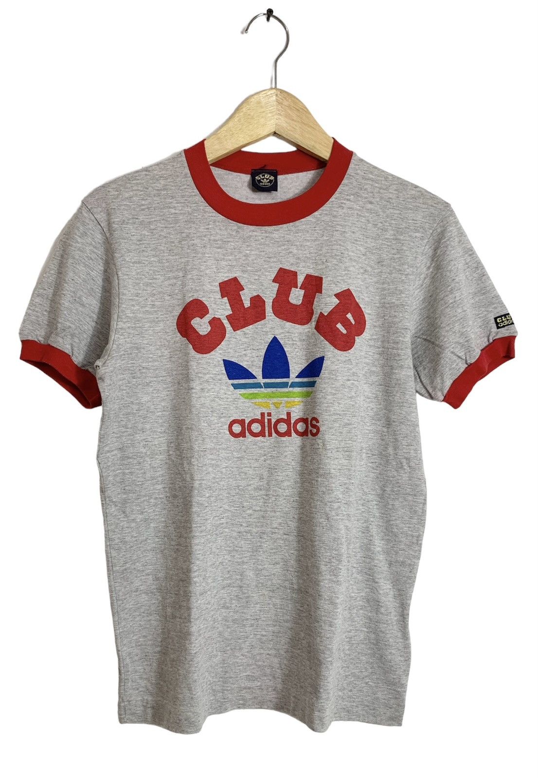 Adidas Vintage 80’s adidas decente rainbow ringer tee Size US S / EU 44-46 / 1 - 1 Thumbnail