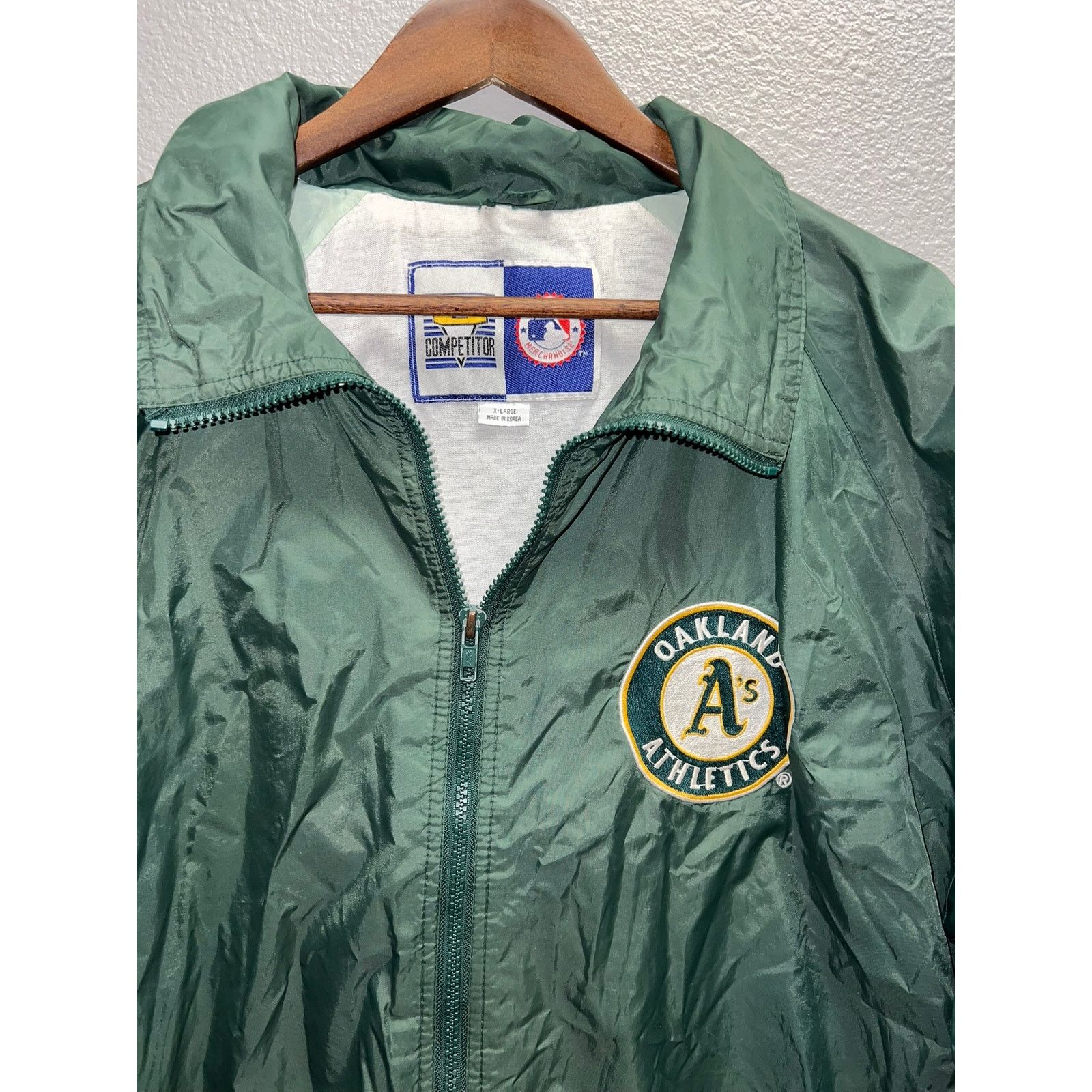 MLB Vintage MLB Oakland Athletics Jacket Bomber Green Baseball X Size US XL / EU 56 / 4 - 2 Thumbnail