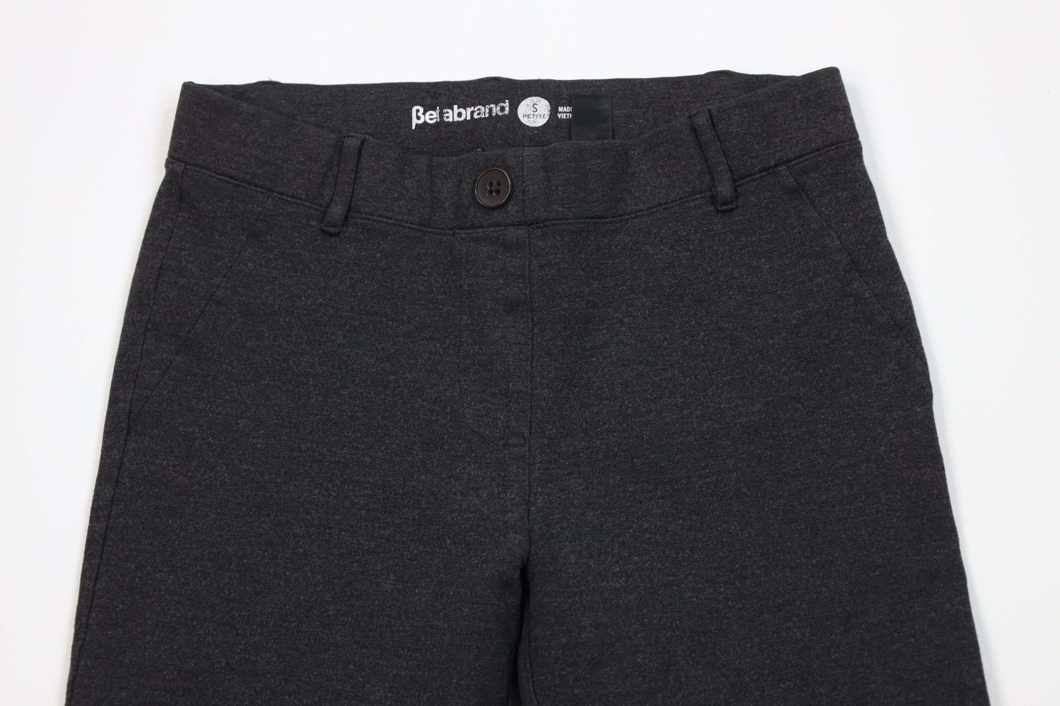 Betabrand Betabrand Classic Dress Pant Yoga Pants Charcoal Gray Size 26" / US 2 / IT 38 - 2 Thumbnail