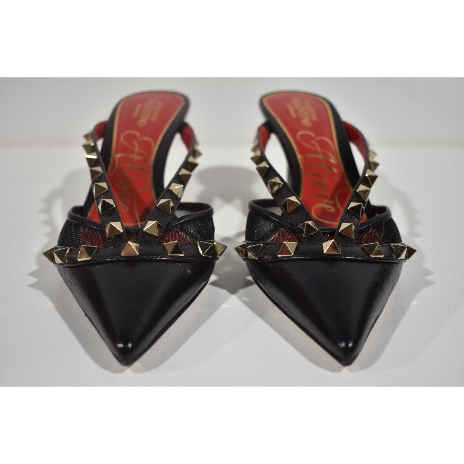 Valentino Rockstud Mule Classic Pointed Backless Sandal Heel Pump 36 Size US 6 / IT 36 - 5 Thumbnail