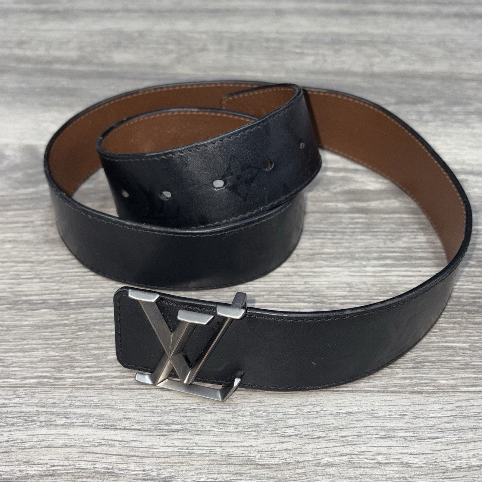 Louis Vuitton Louis Vuitton LV Initials Belt ' Black ' | GOOD CONDITION! Size 38 - 2 Thumbnail