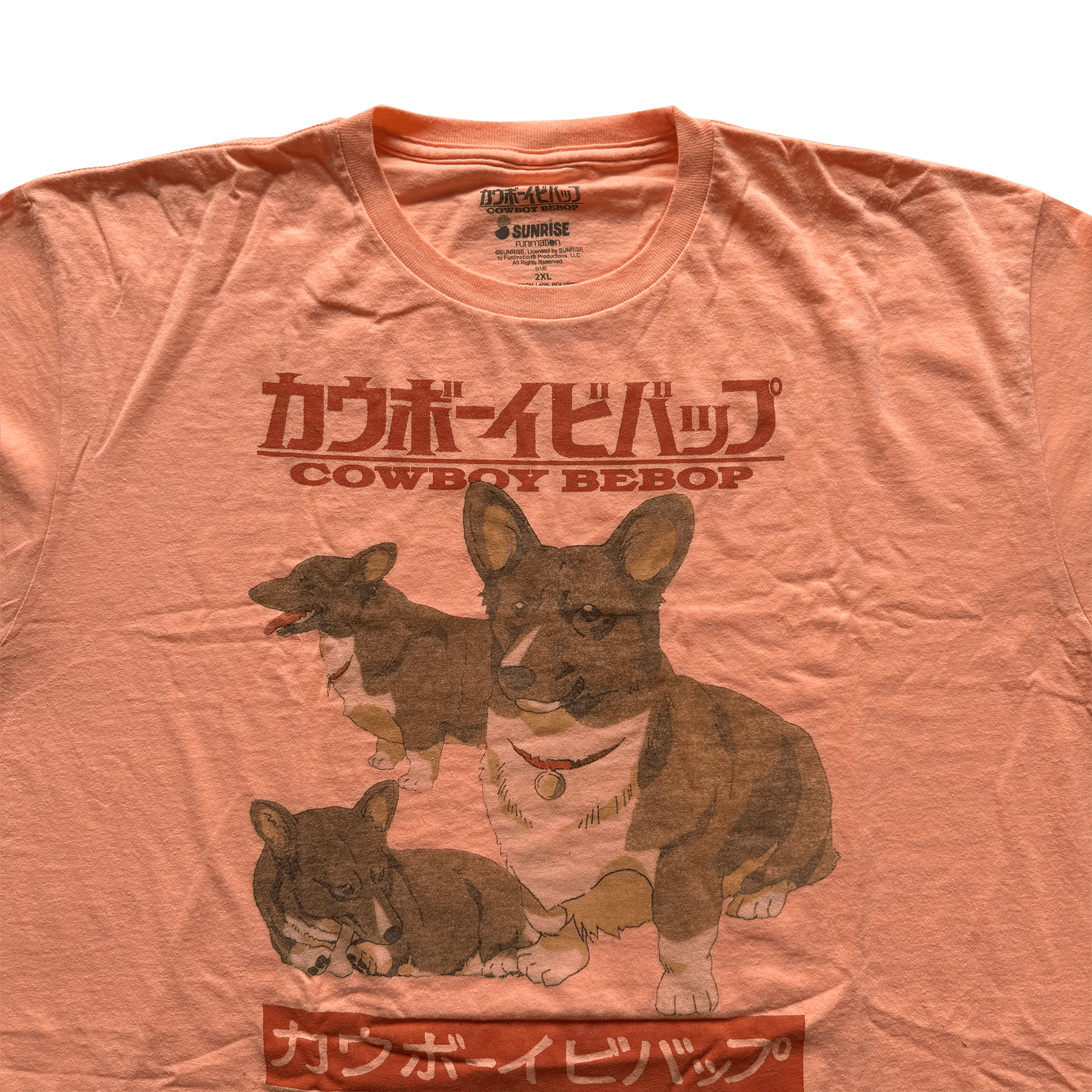 Vintage 2010s Vintage Cowboy Bebop Ein Corgi Sunrise Funimation Tee Size US XXL / EU 58 / 5 - 2 Thumbnail