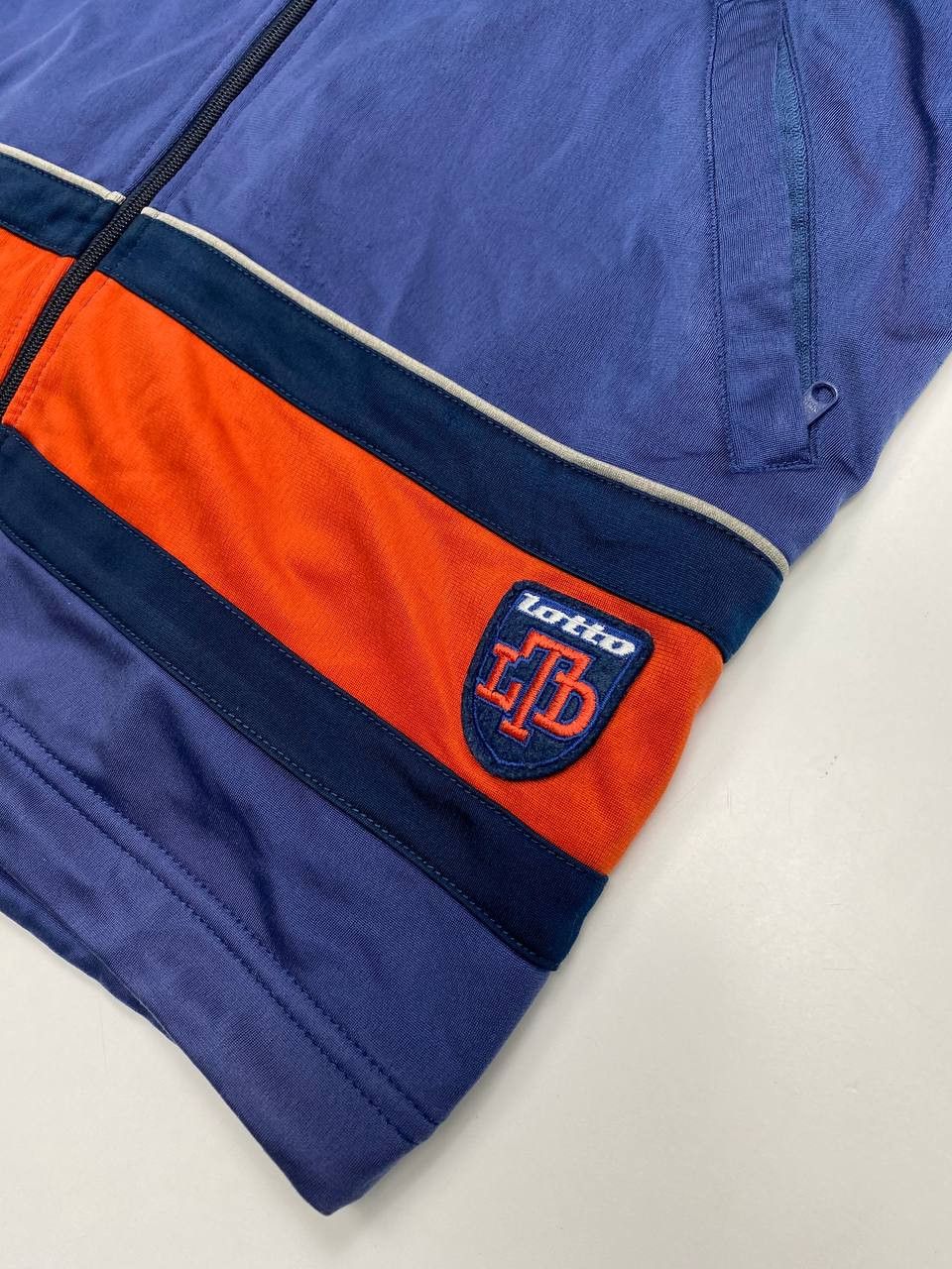 Lotto Sport Lotto Men’s Blue-Orange L Vintage Sports Jacket 90s Italy Size US L / EU 52-54 / 3 - 4 Thumbnail