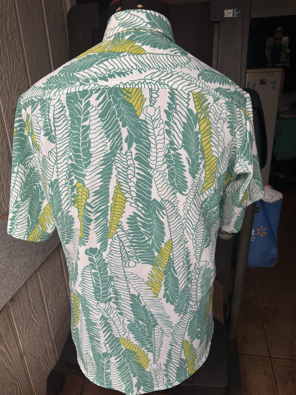 Other NWOT Manuhealii Green/White Hawaiian Full Button Men's M Size US M / EU 48-50 / 2 - 2 Thumbnail