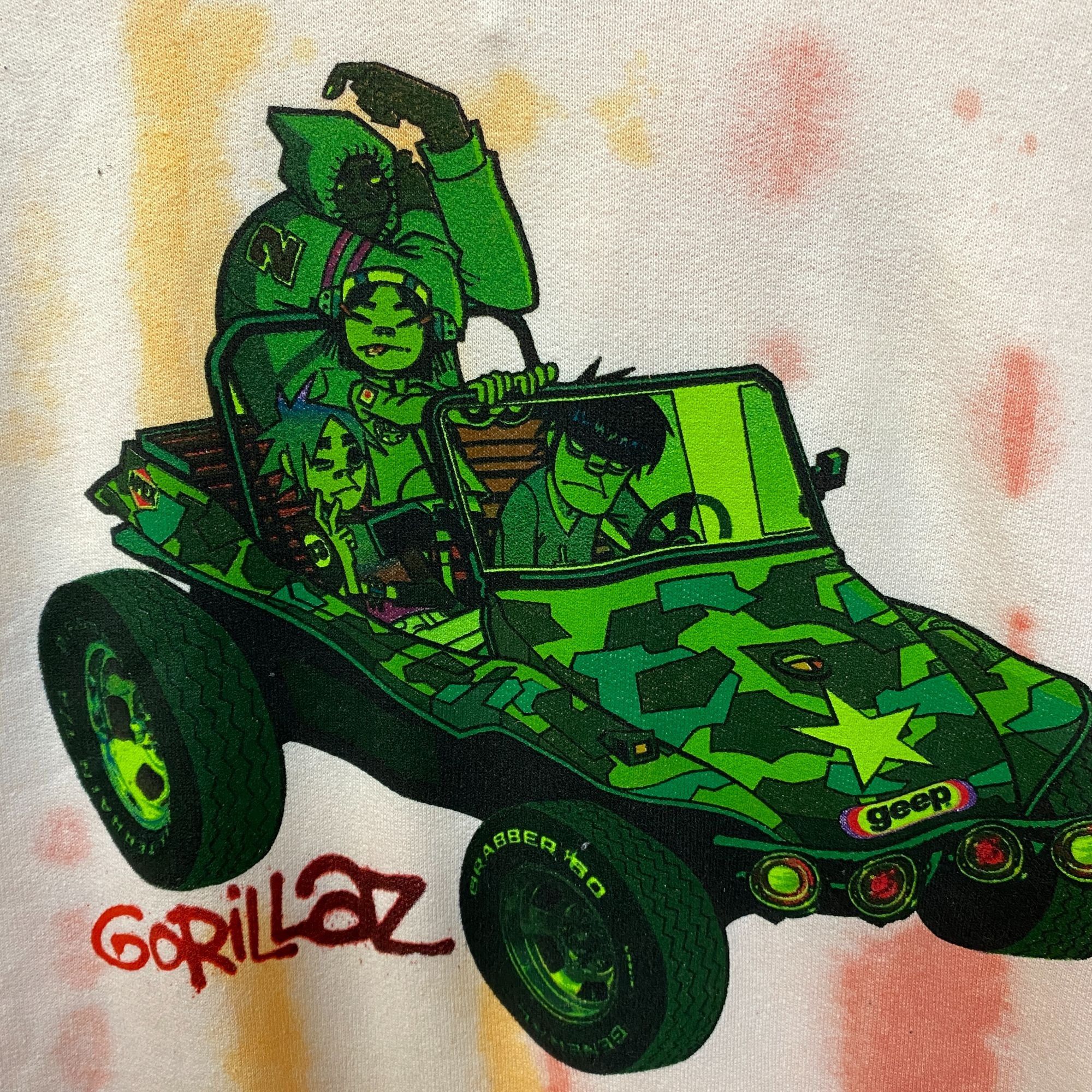 Other Gorillaz Self-Titled Album Cover Tie-Dye Hoodie Size Large Size US L / EU 52-54 / 3 - 4 Thumbnail