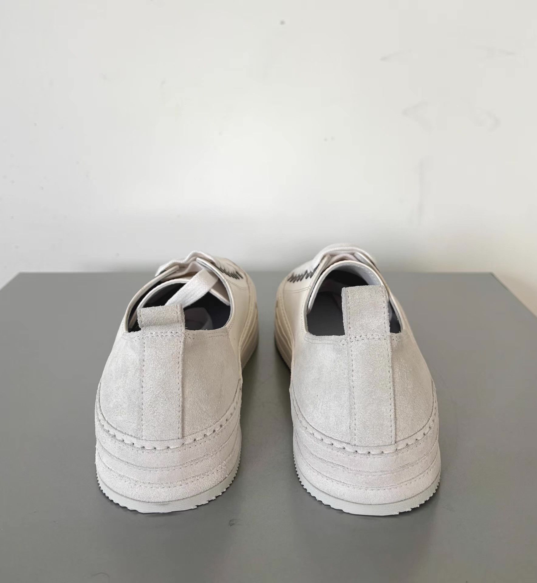 Ann Demeulemeester Ann Demeulemeeste Panelled Full-Leather Low-Top Sneakers Ｑ21 Size US 7 / EU 40 - 5 Thumbnail
