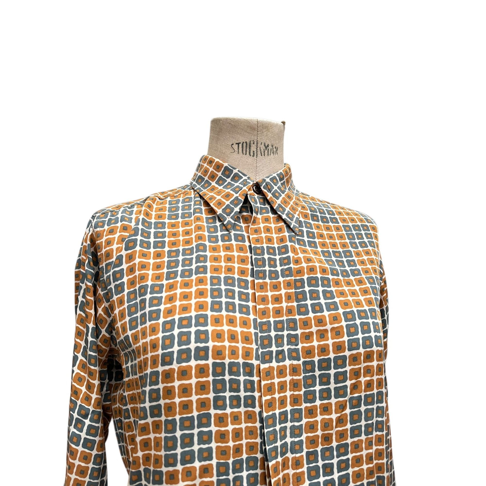 Yves Saint Laurent 1970s Silk geometric shirt Size M / US 6-8 / IT 42-44 - 2 Thumbnail