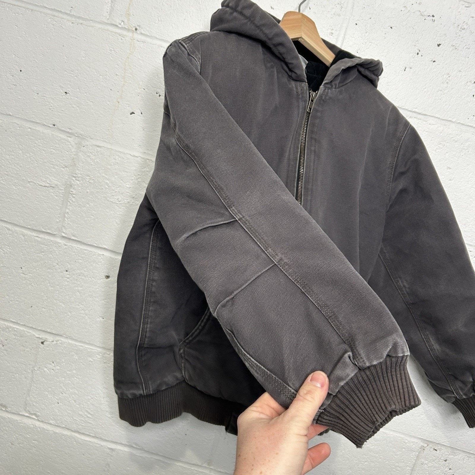 Carhartt Vintage Carhartt Hooded Active Jacket “Grey” Size XS / US 0-2 / IT 36-38 - 8 Thumbnail