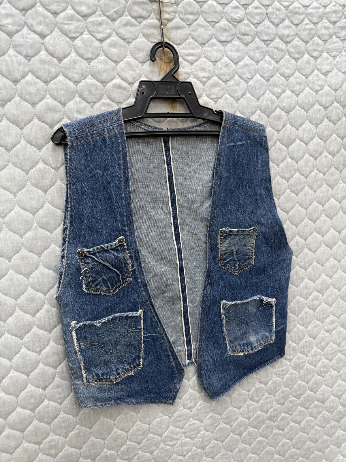 Handmade 🔥🔥🔥ARCHIVE HANDMADE CUSTOM DENIM VEST Size US S / EU 44-46 / 1 - 2 Thumbnail