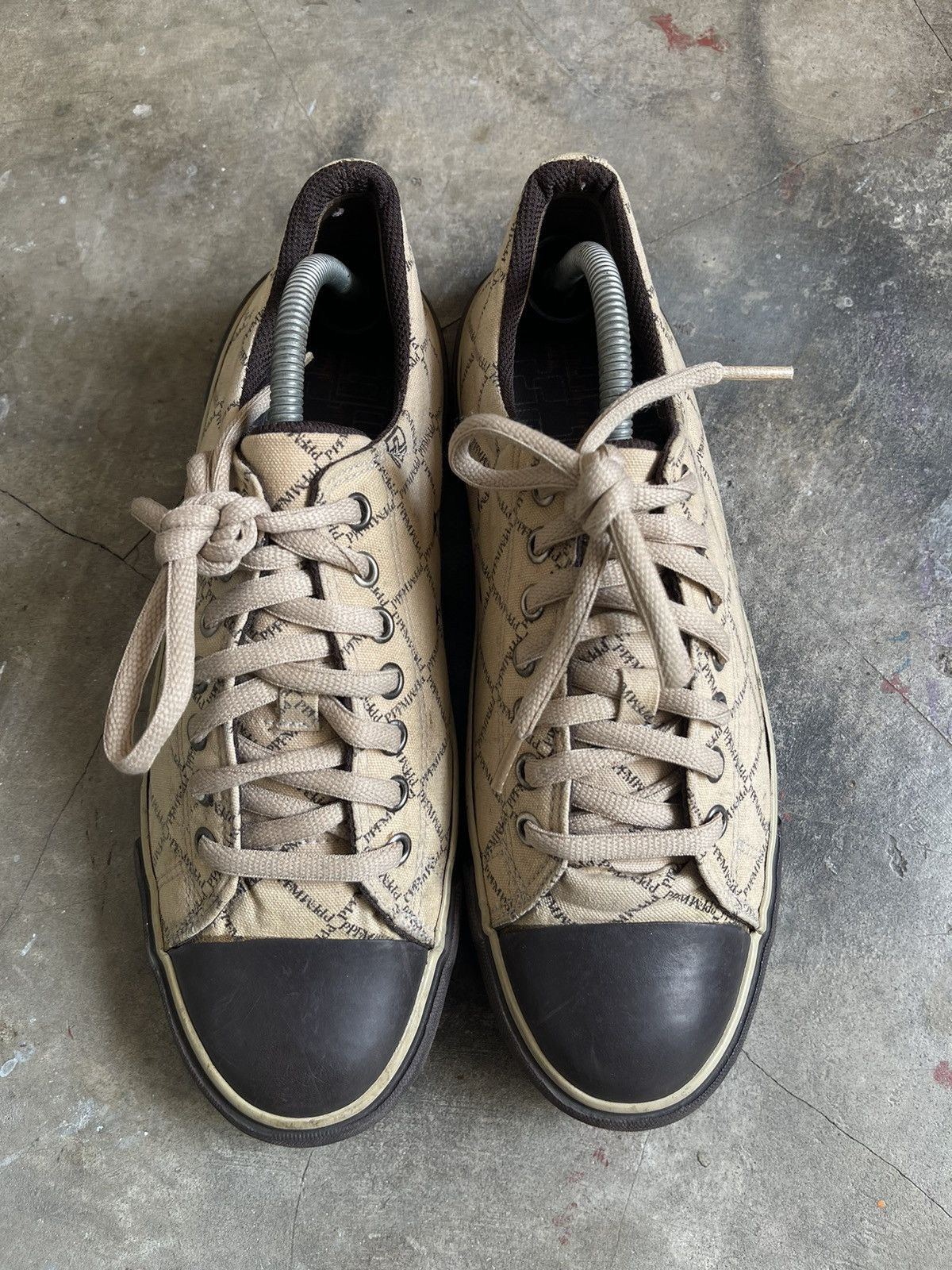 PPFM PPFM Monogram Low Top Sneakers Size US 10 / EU 43 - 3 Thumbnail