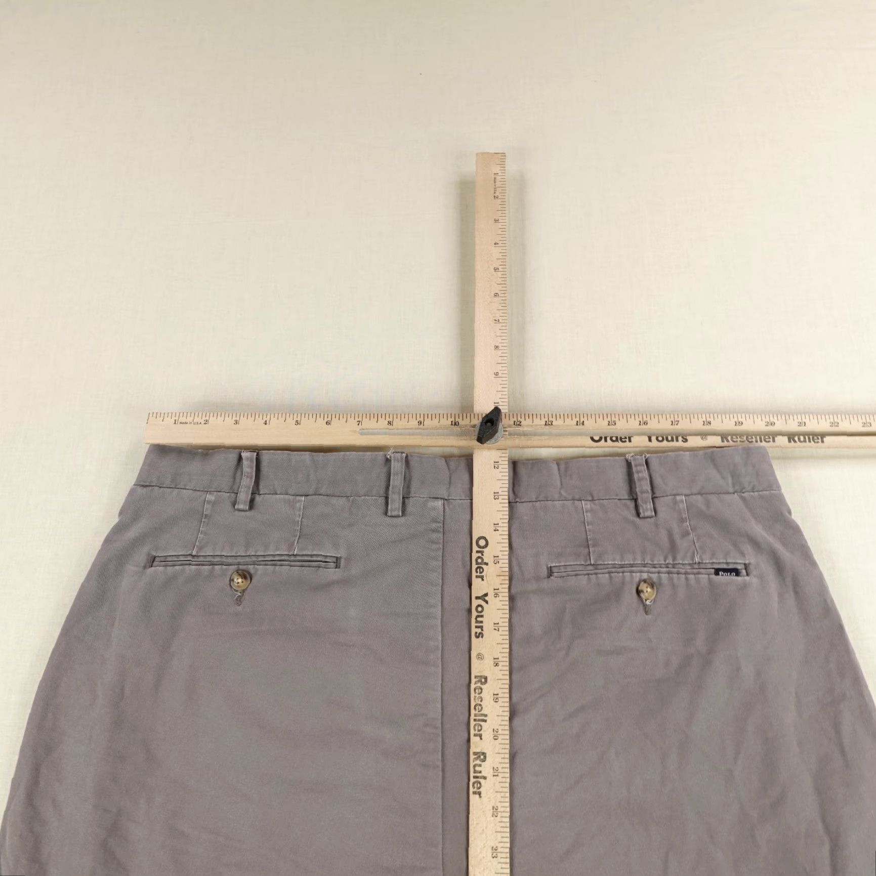 Polo Ralph Lauren Polo Ralph Lauren Shorts Mens 40 Gray Chino Classic Fit Stretch Twill Cotton Size US L / EU 52-54 / 3 - 5 Thumbnail