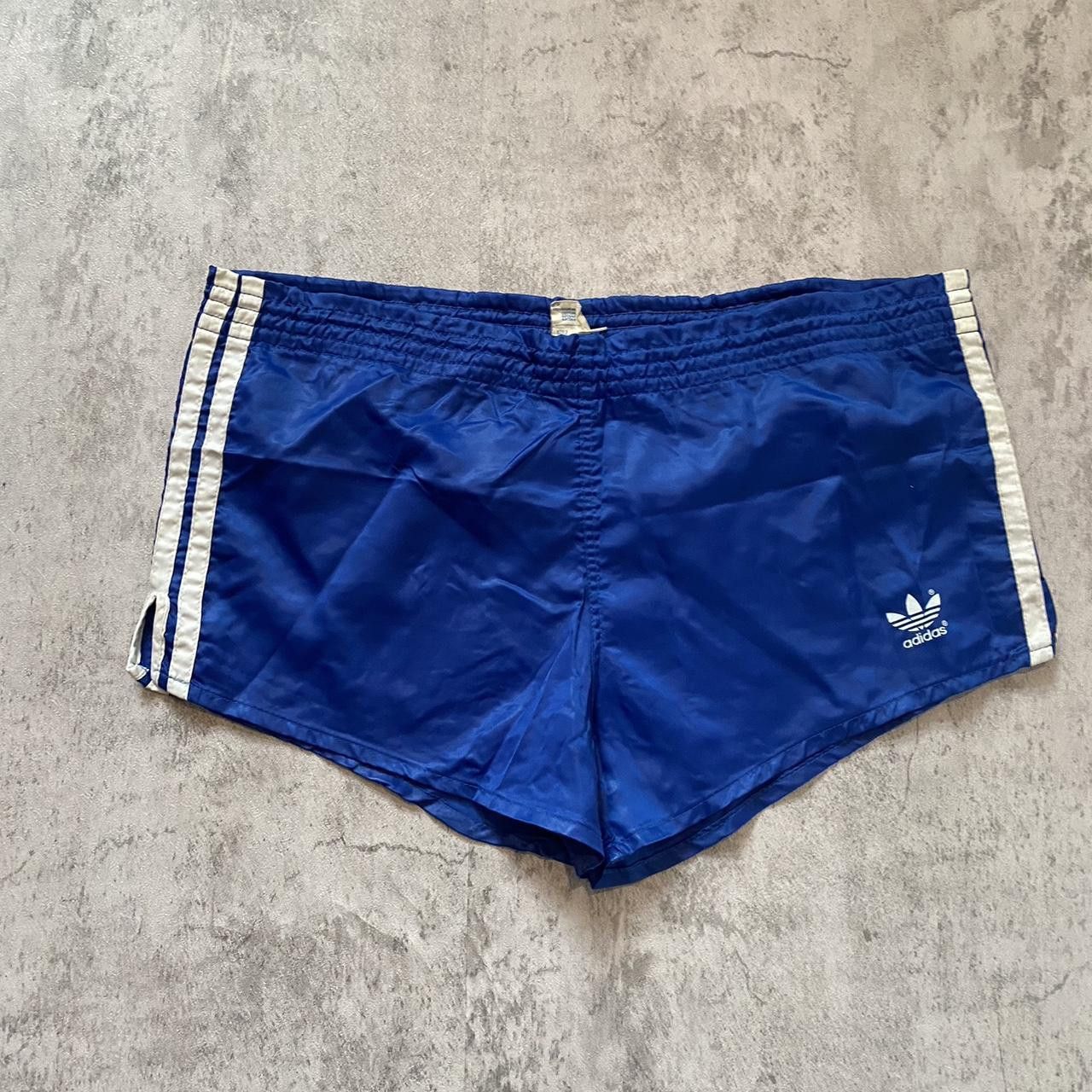 Adidas 80s Blue and white Adidas shorts adidas Sportswear Size US 32 / EU 48 - 1 Thumbnail