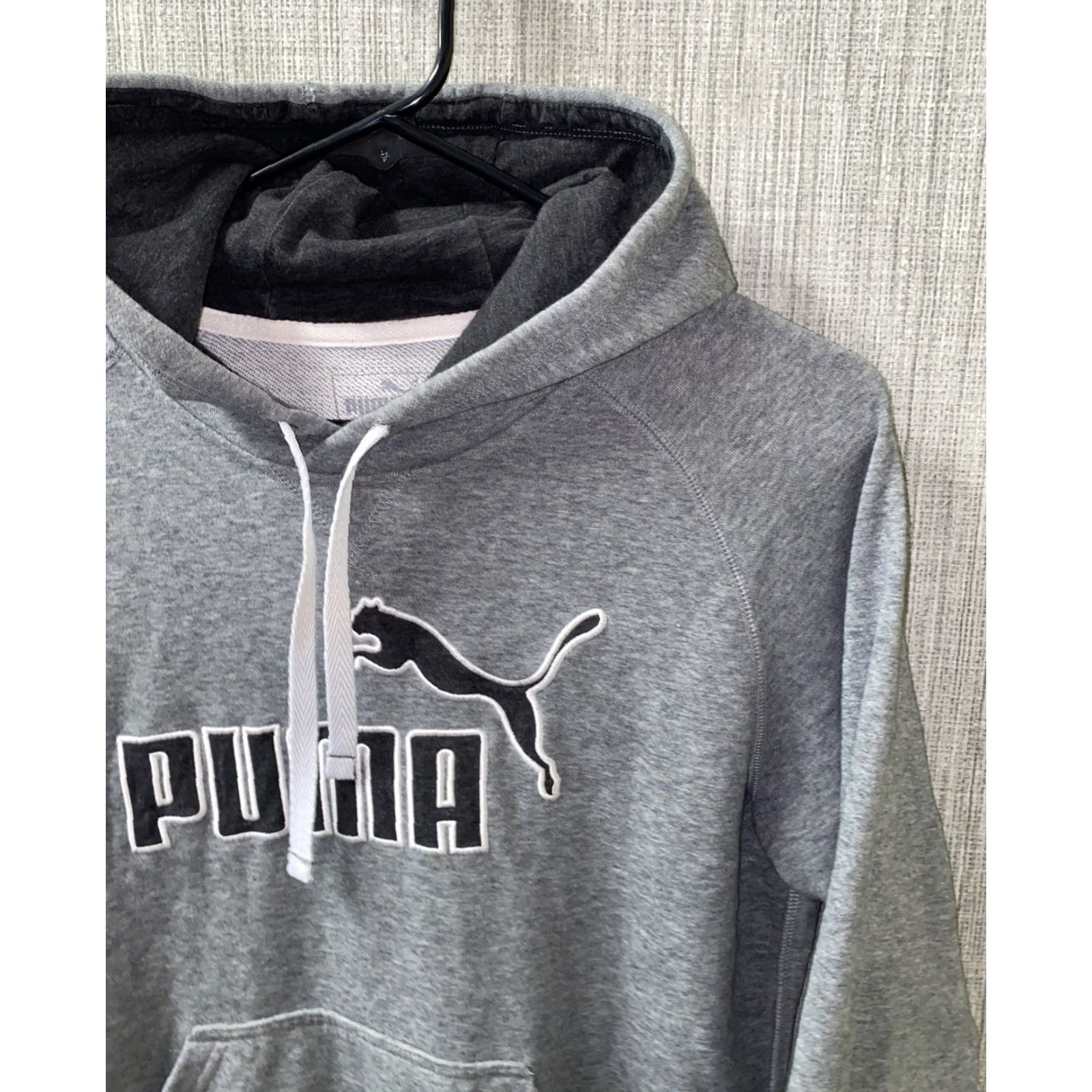 Puma PUMA Womens Hoodie Pullover Drawstring Hooded Gray S Regular Activewear Women Size S Size S / US 4 / IT 40 - 2 Thumbnail