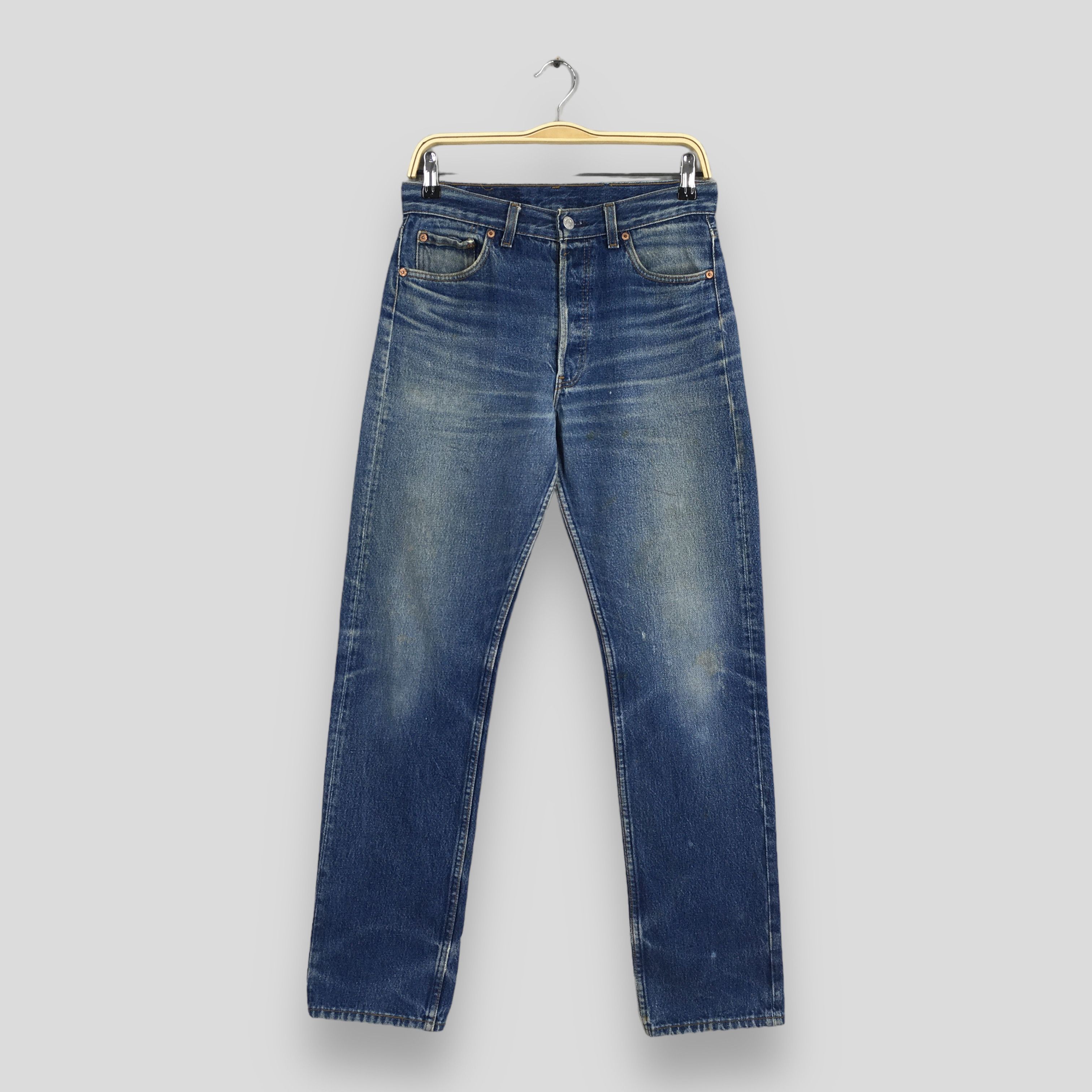 image of Size 28X31 Vintage 80's Levi's 501 Faded Blue Jeans, Men's