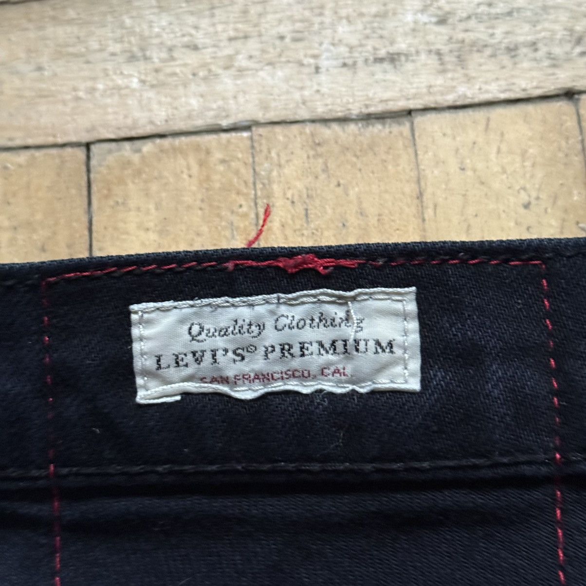 Levi's 📌 Vintage 00s Levi's Engineered Y2K Knee Printed Jeans Size US 32 / EU 48 - 12 Thumbnail
