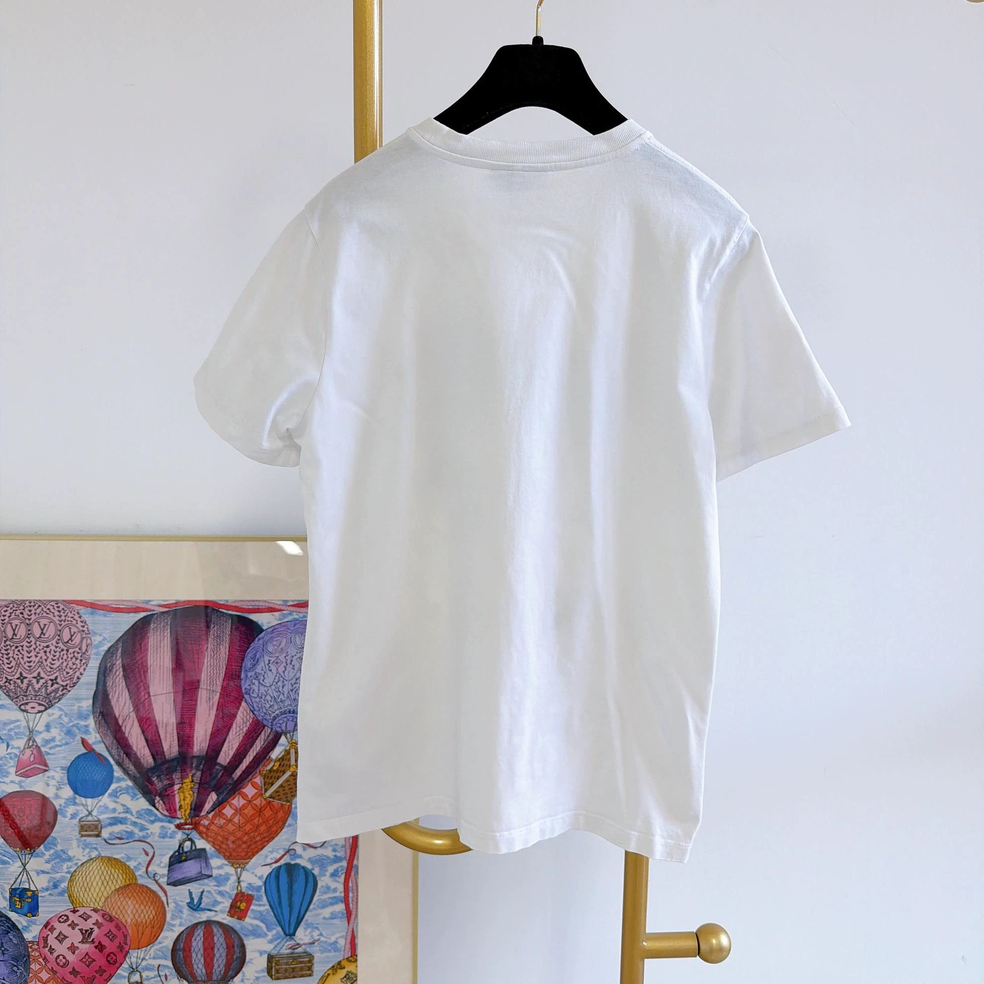 Ganni Ganni White Cat Graphic Tee XS 8204 Size XS / US 0-2 / IT 36-38 - 2 Thumbnail
