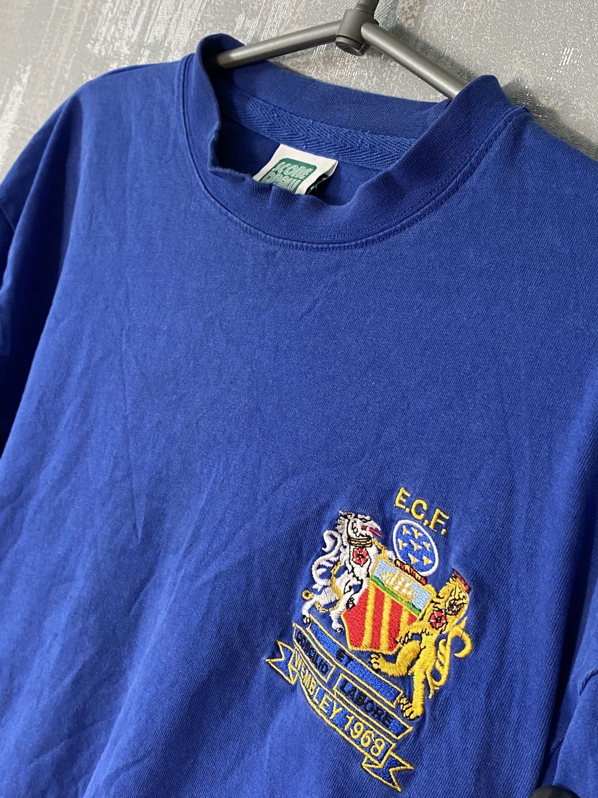 Vintage Retro Manchester United Soccer Jersey 1968 Score Draw shirt Size US M / EU 48-50 / 2 - 2 Thumbnail