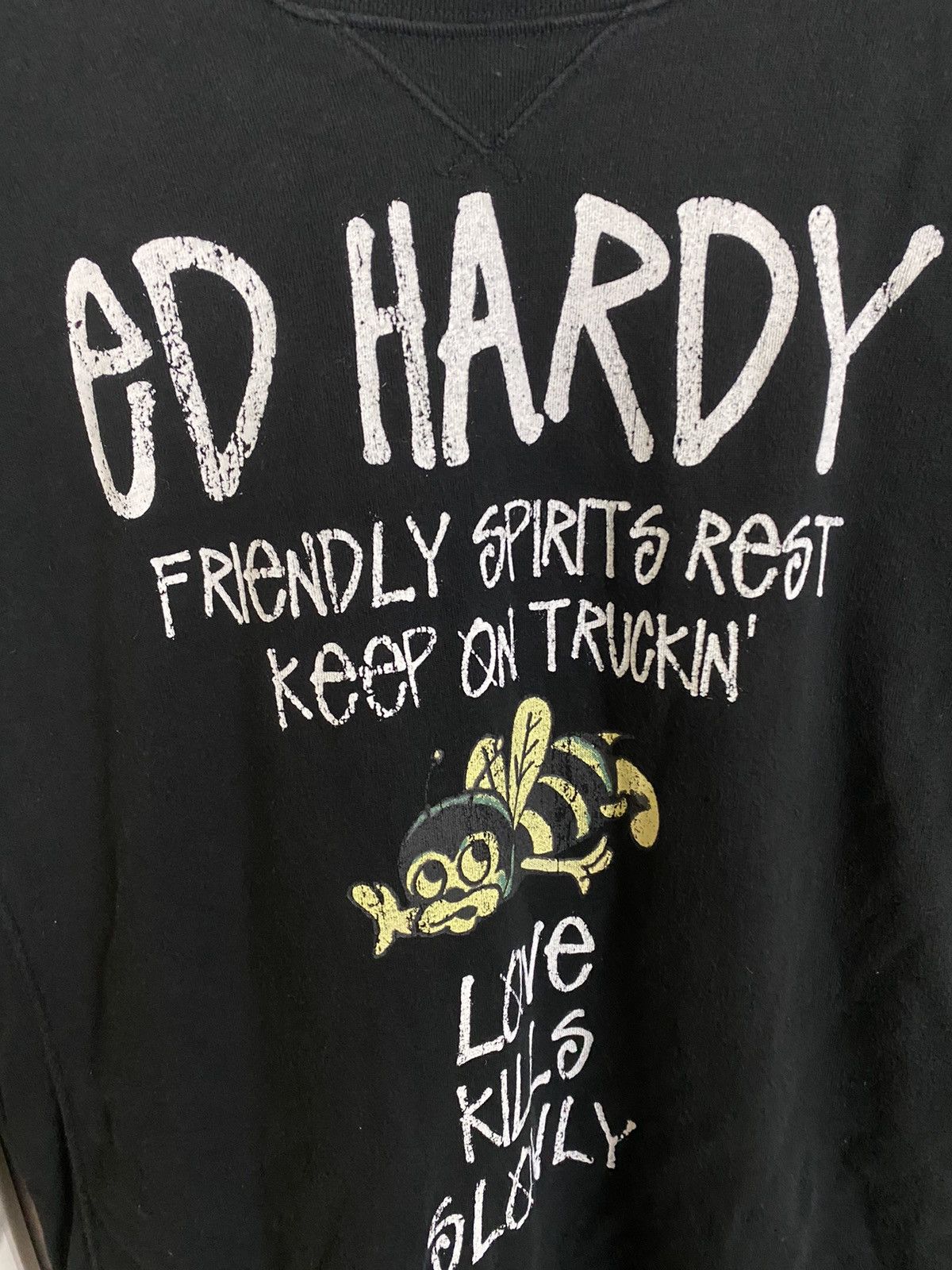 Ed Hardy × Vintage Vintage Ed Hardy Sweatshirt Size US XL / EU 56 / 4 - 5 Thumbnail