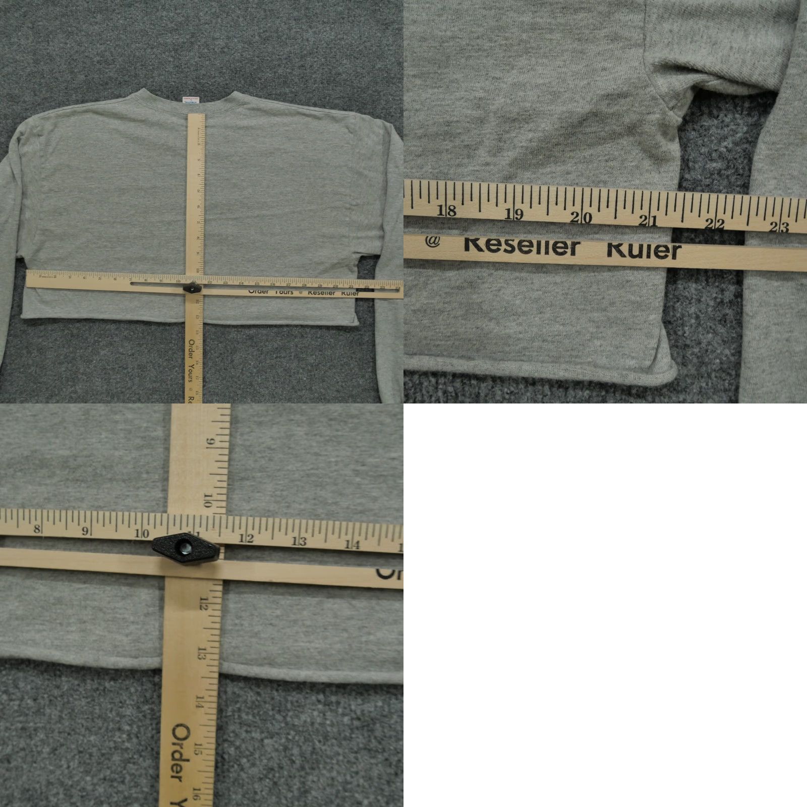 Russell Athletic VINTAGE Russell Athletic T-Shirt Adult Large Gray Cropped 80s Mens Shirt Size US L / EU 52-54 / 3 - 8 Thumbnail