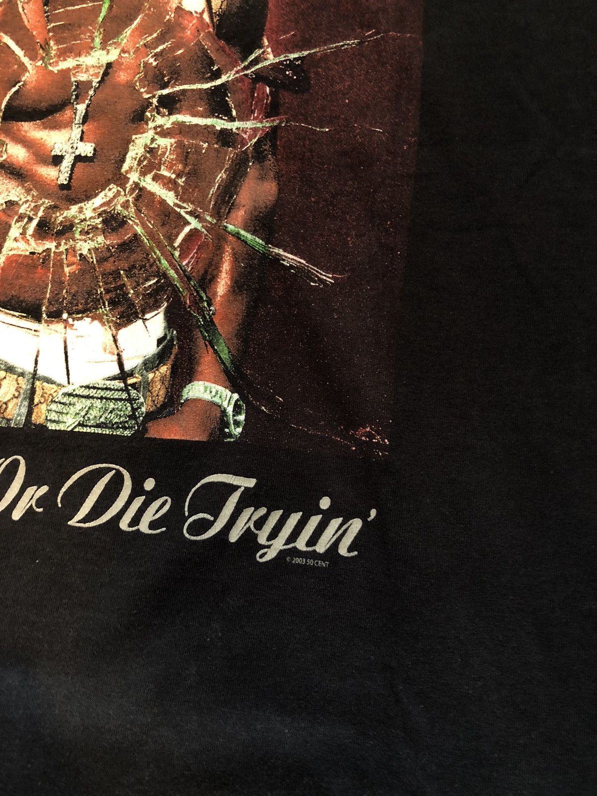 Vintage Vintage 50 cent Get Rich or Die Tryin’ Europe Tour 2003 Size US XL / EU 56 / 4 - 3 Thumbnail