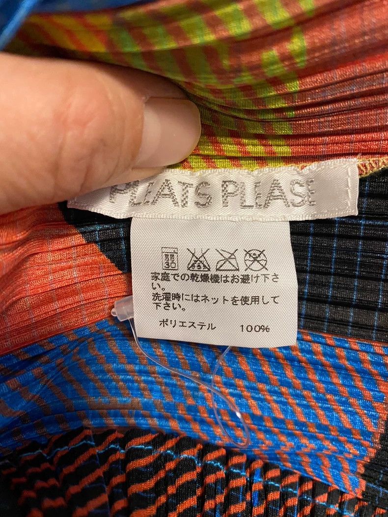 Issey Miyake Issey Miyake size:3 Yellow and blue geometric formula long Size M / US 6-8 / IT 42-44 - 3 Thumbnail