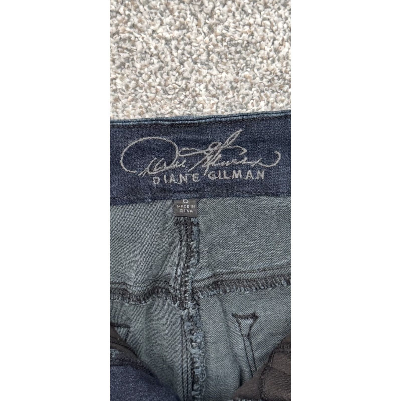 Vintage Diane Gilman Legging Jeans Womens 0 US 2 Denim Straight Black Dark Office Chic Streetwear 2010s Womens Size 25" / US 0 / IT 36 - 7 Thumbnail