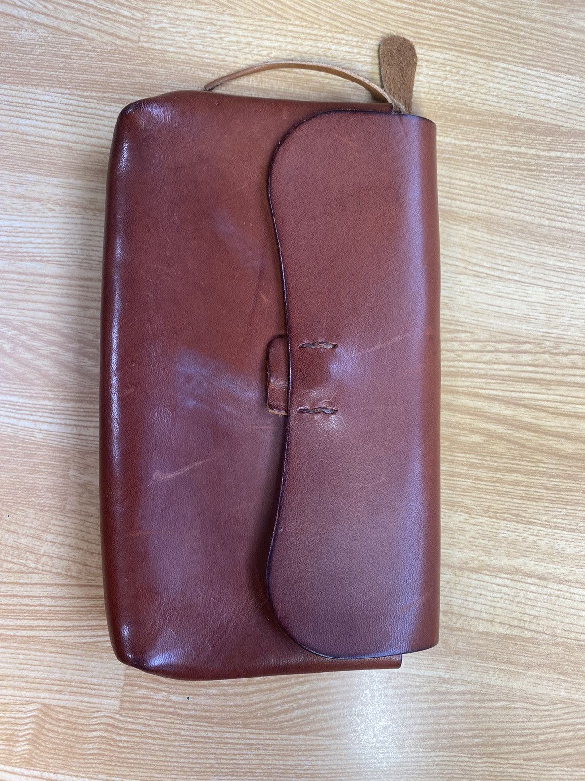 Leather × Vintage Elegant Leather Long Wallet Size ONE SIZE - 1 Thumbnail
