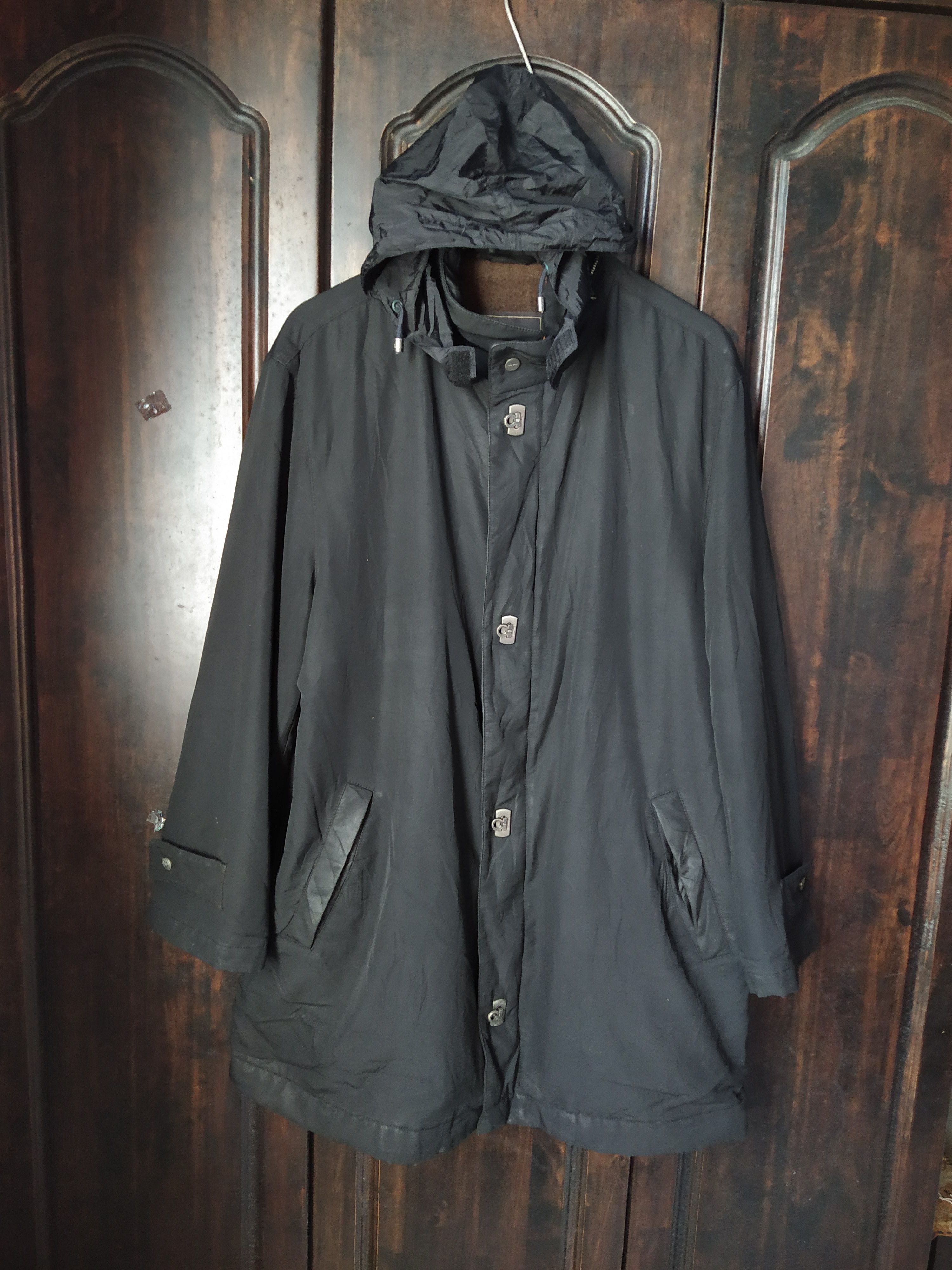 Salvatore Ferragamo Salvatore Ferragamo Wool Hooded Sticky Parka Size US XL / EU 56 / 4 - 1 Thumbnail
