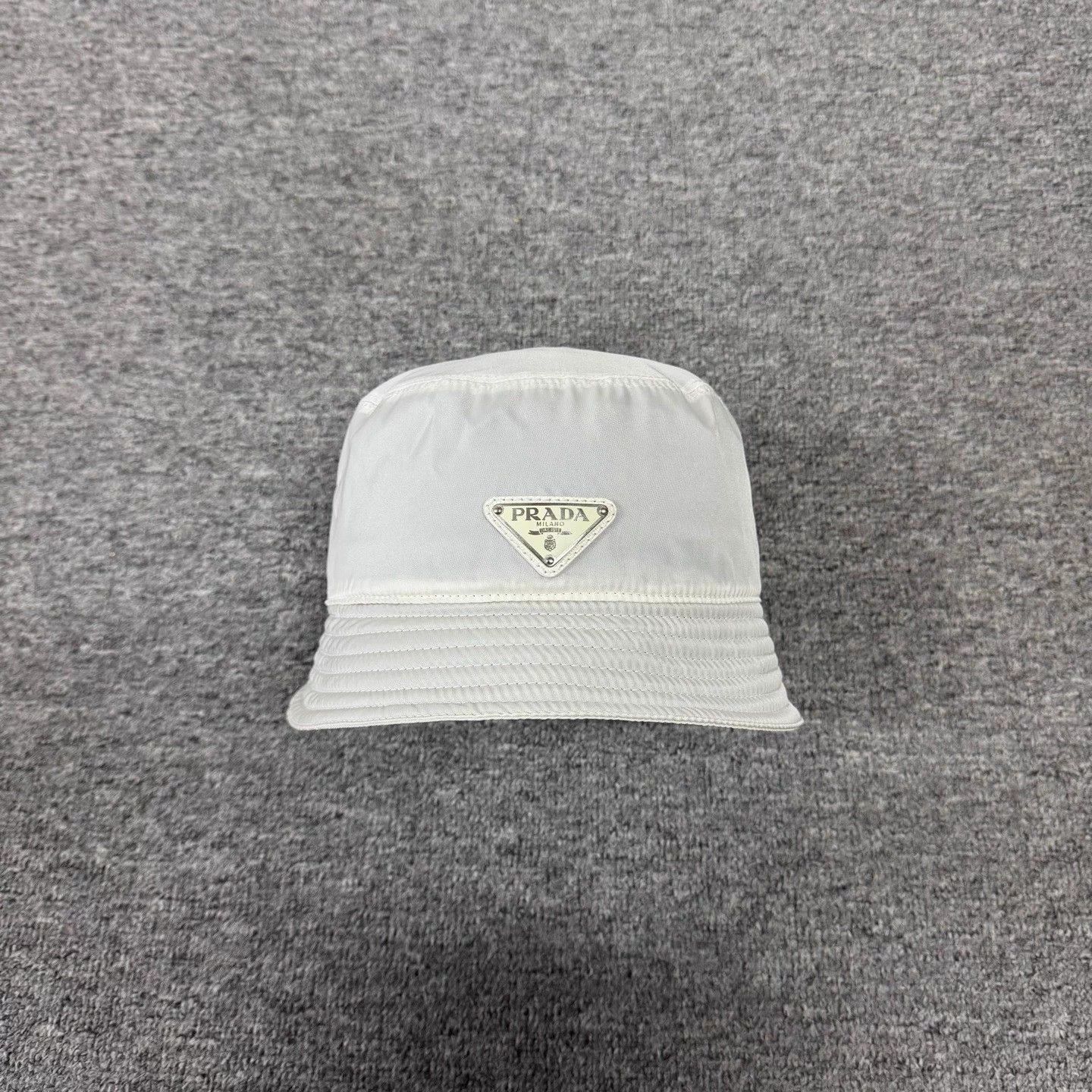 Prada Prada Nylon Triangle Logo Bucket Hat L 99New Size ONE SIZE - 1 Thumbnail