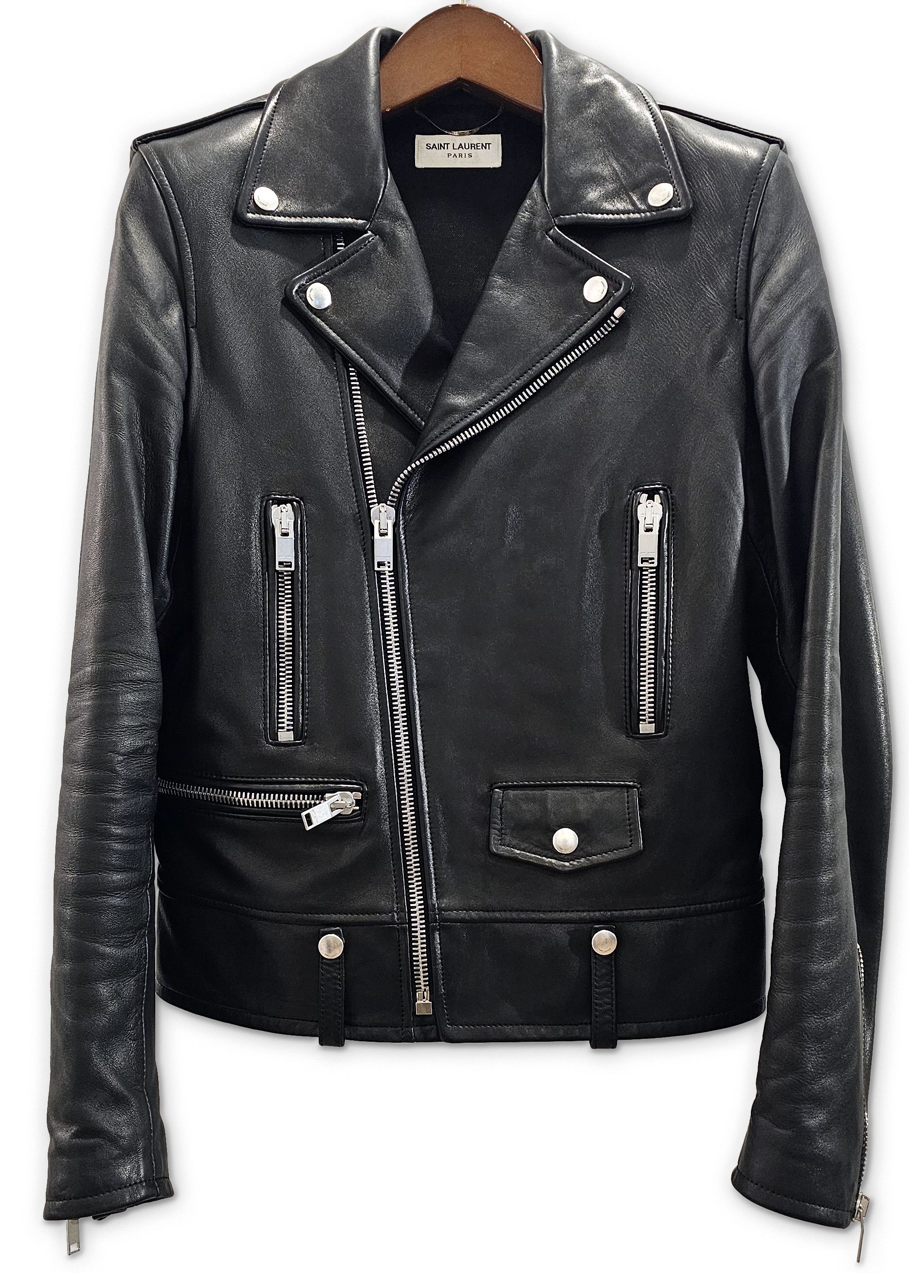 Saint Laurent Paris SS16 Fringe Leather Lapel Blazer | Grailed