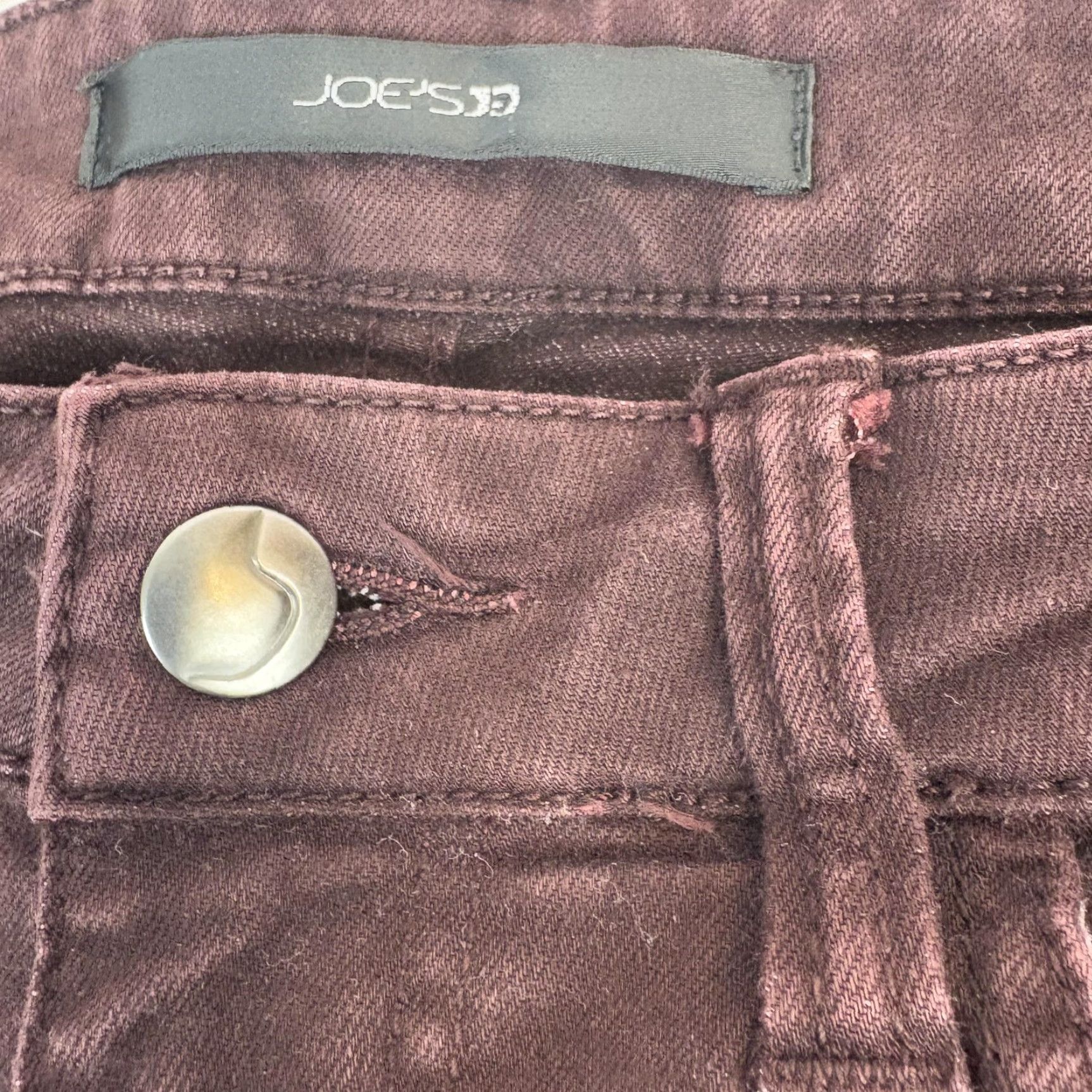 Vintage Joes Jeans Visionaire Skinny Jeans Womens 28 Dark Purple Mid Rise Stretch Denim Size 28" / US 6 / IT 42 - 5 Thumbnail