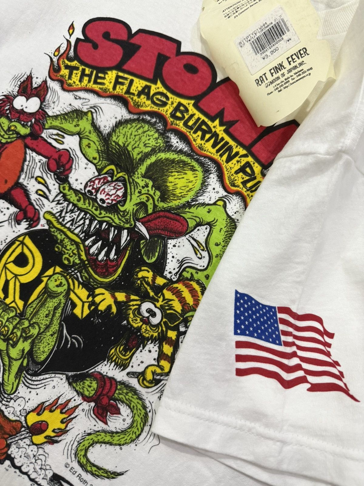 Vintage Vintage deadstock Rat Fink Stomp! The Flag Burnin Pukes Tee Size US M / EU 48-50 / 2 - 6 Thumbnail