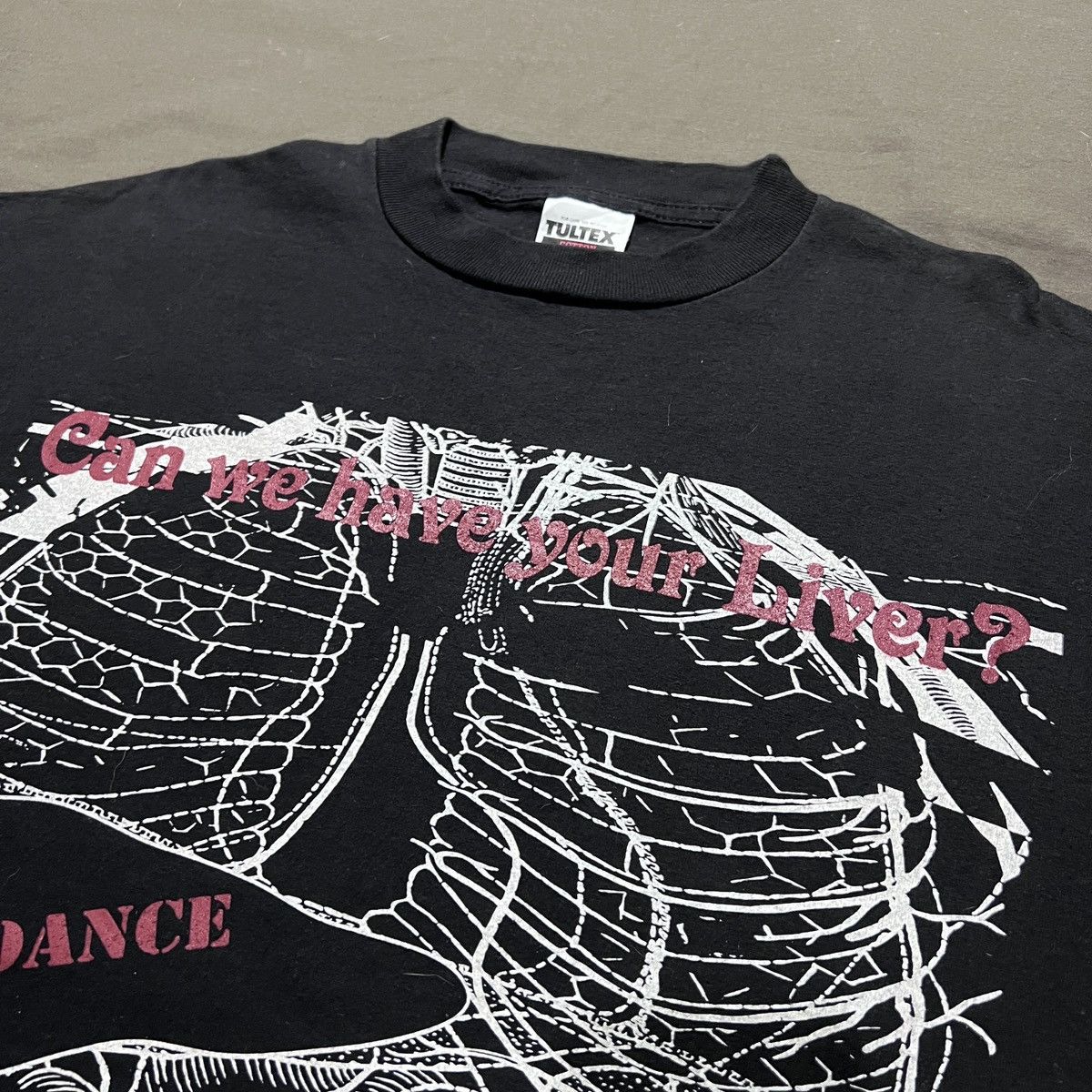 Arts & Science Vintage 90 LIVERDANCE CREW Skeleton Anatomy Graphic Tee XL Size US XL / EU 56 / 4 - 5 Thumbnail