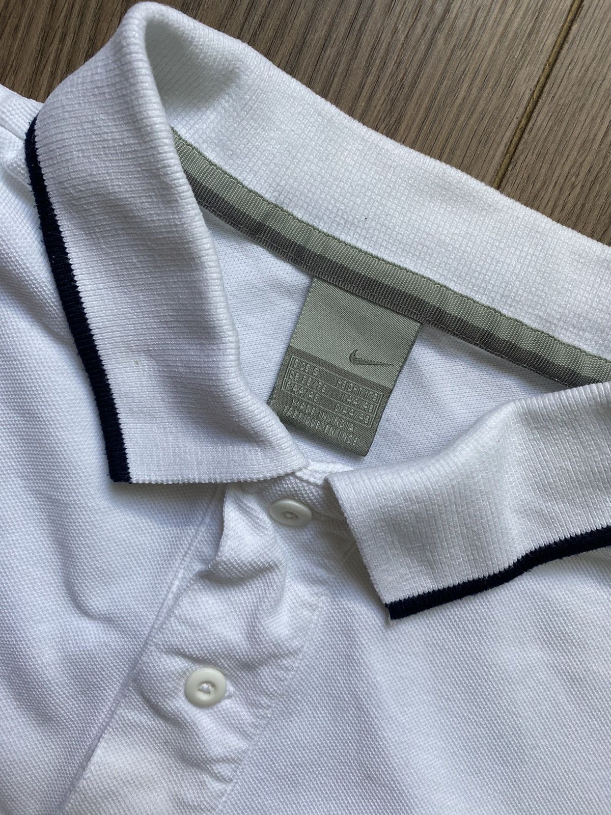 Nike × Vintage Vintage Nike White Polo T-shirt Size S Size US S / EU 44-46 / 1 - 6 Thumbnail