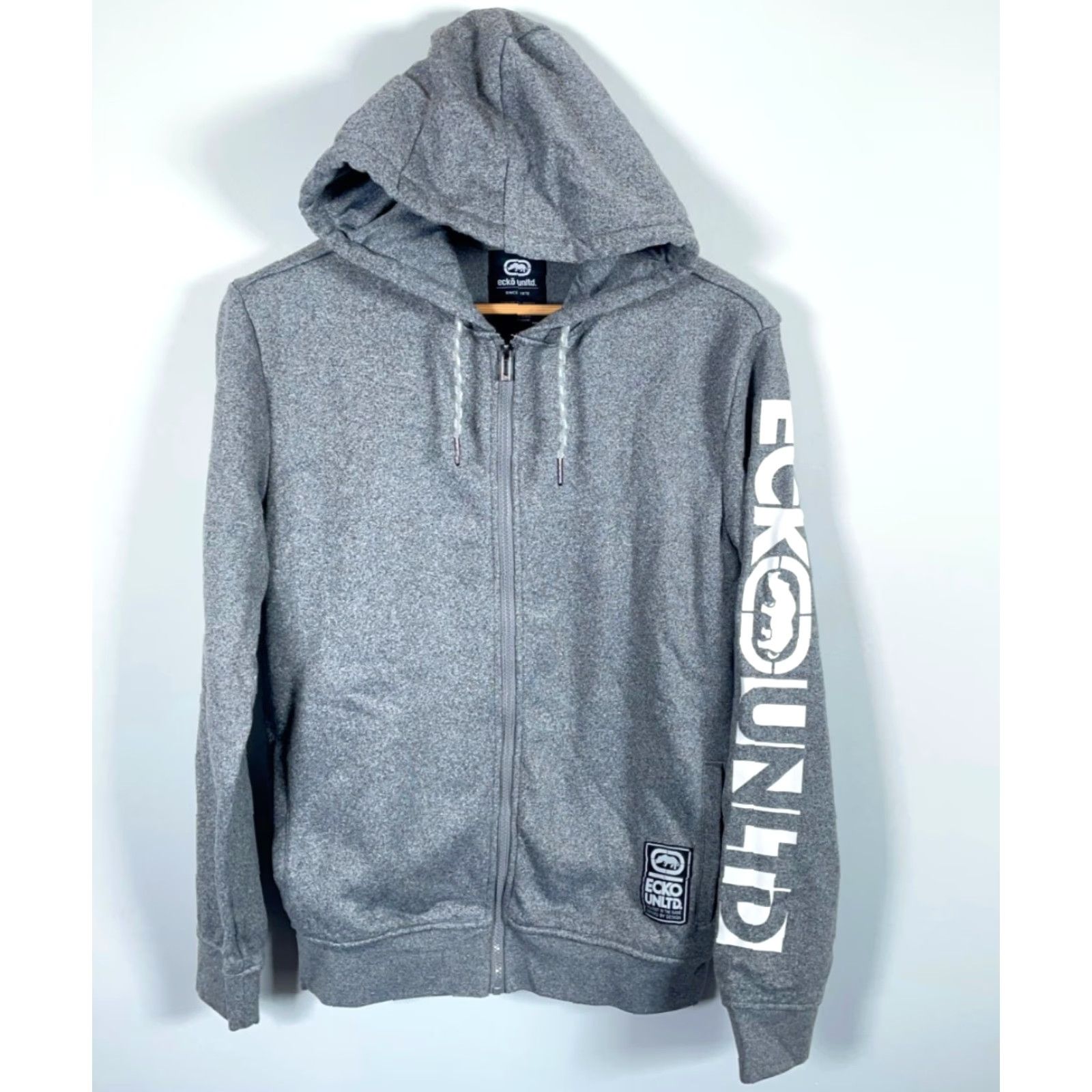 Ecko Unltd. VINTAGE Ecko Unltd. Hoodie Sweatshirt Full Zip Men Small Gray Logo Graphic Print 90s Hip Hop Retro /** Size US S / EU 44-46 / 1 - 2 Thumbnail
