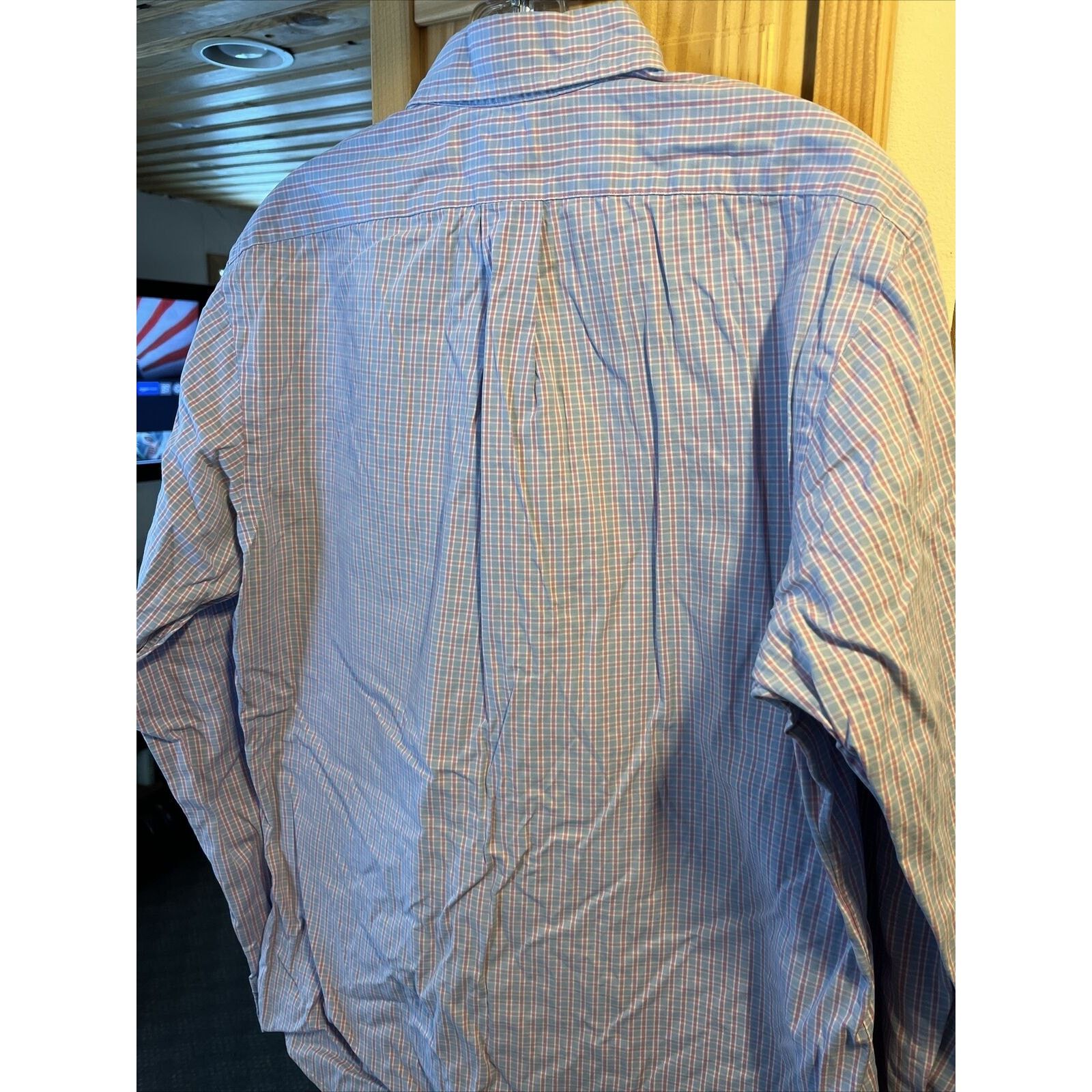 Ralph Lauren Ralph Lauren Men’s 15.5 M Blue Red Check LS Cotton Shirt Size US M / EU 48-50 / 2 - 14 Thumbnail