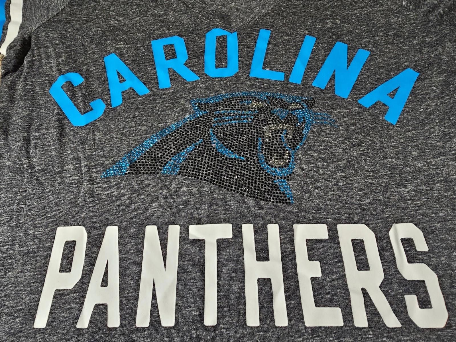 G-III NWT Carolina Panthers NFL Team Apparel Deep Vneck Shirt M Size ONE SIZE - 2 Thumbnail