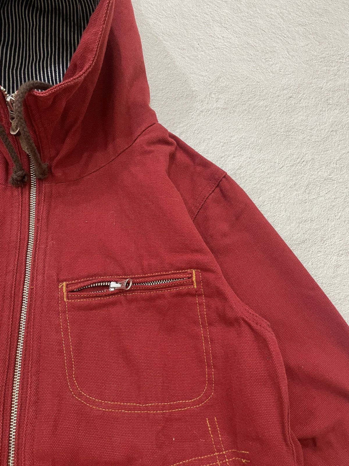 Japanese Brand 2000s Americana Workwear Hooded Canvas Jacket Y2K if6was9 Size US L / EU 52-54 / 3 - 4 Thumbnail
