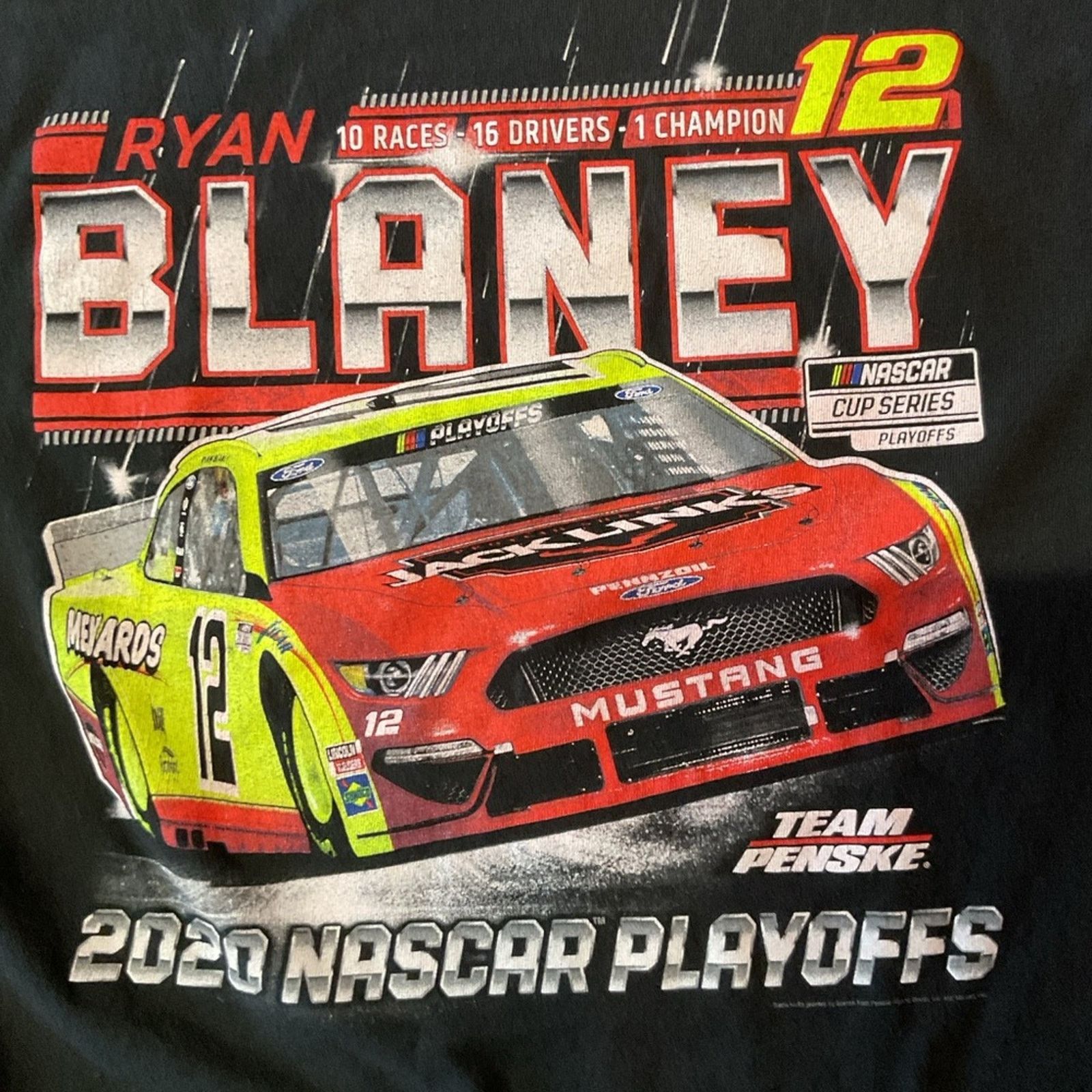 Vintage Team Penske NASCAR Cup Series #12 (Ryan Blaney) T-Shirt Size US L / EU 52-54 / 3 - 3 Thumbnail