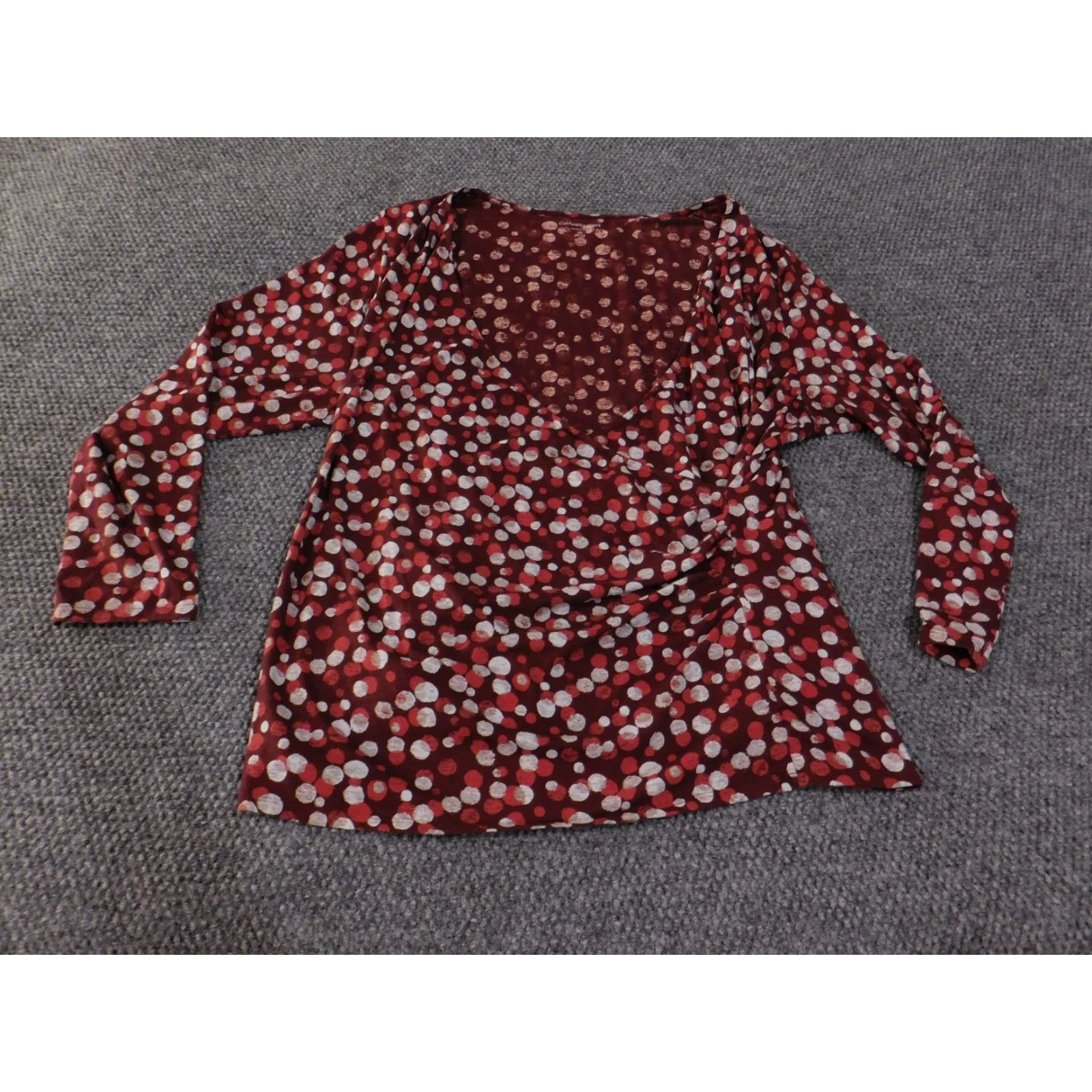 Coldwater Creek Coldwater Creek Shirt Womens Polka Dot 2X Long Sleeve Top Size XXL / US 16-18 / IT 52-54 - 2 Thumbnail