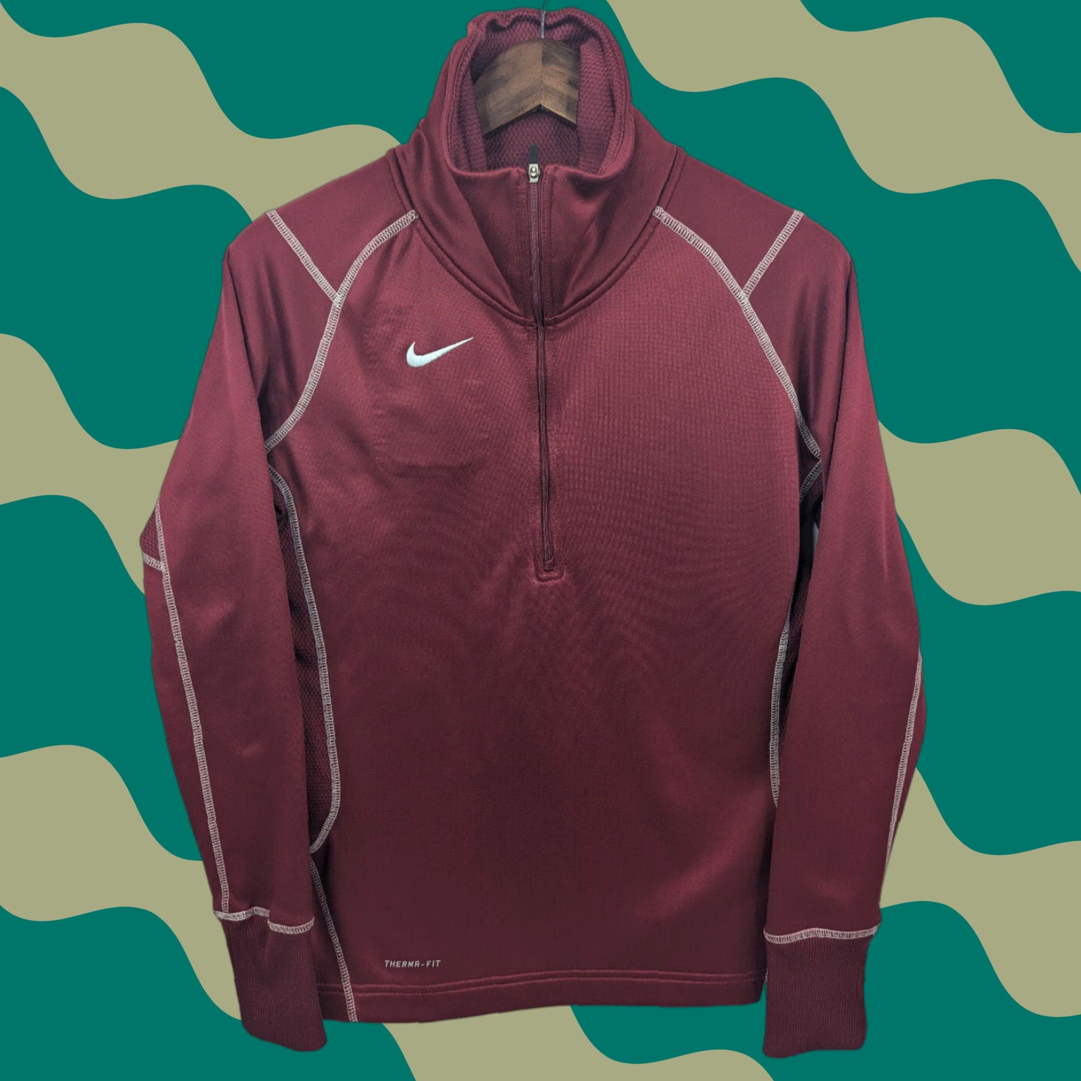 Nike Nike Therma-Fit Women’s 1/2 Zip Pullover Shirt Sweatshirt Red S XS? Size S / US 4 / IT 40 - 1 Thumbnail