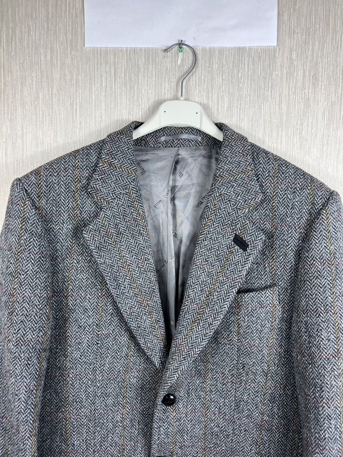 Harris Tweed × Vintage Vintage Harris Tweed wool herringbone coat jacket pattern Size US XL / EU 56 / 4 - 3 Thumbnail